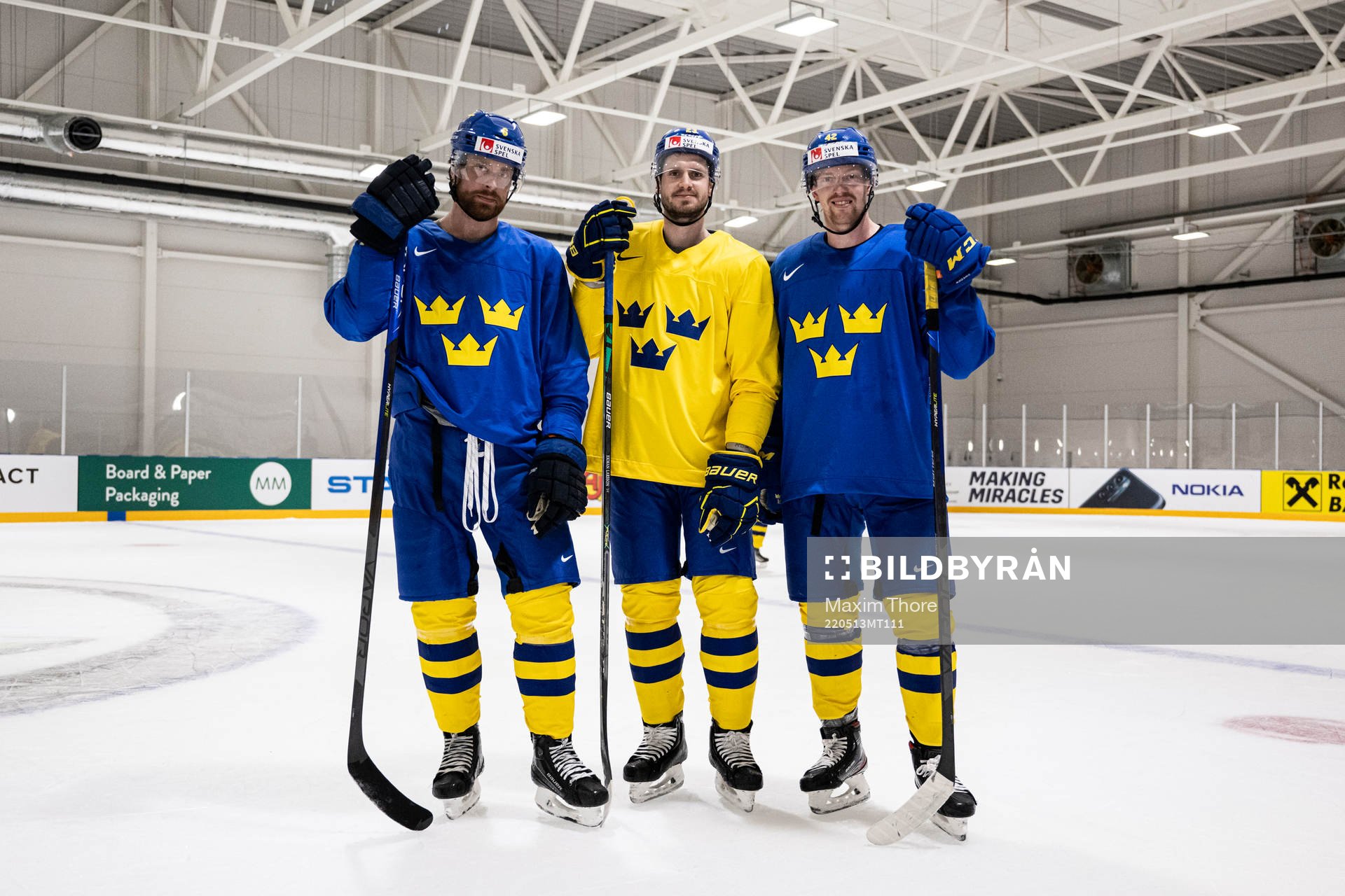 Adam Larsson, Oliver Ekman Larsson and Joakim Nordström of