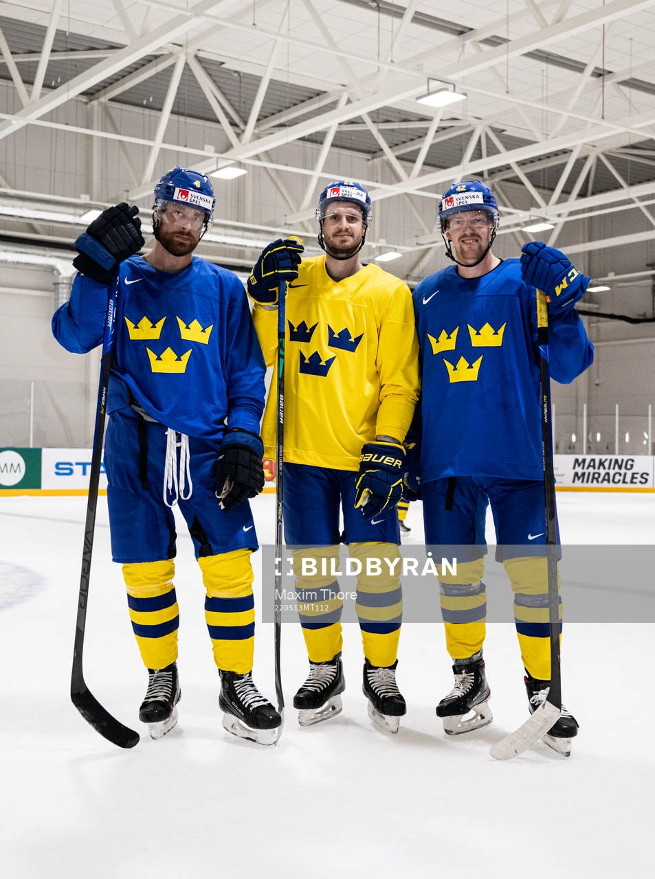 Adam Larsson, Oliver Ekman Larsson and Joakim Nordström of