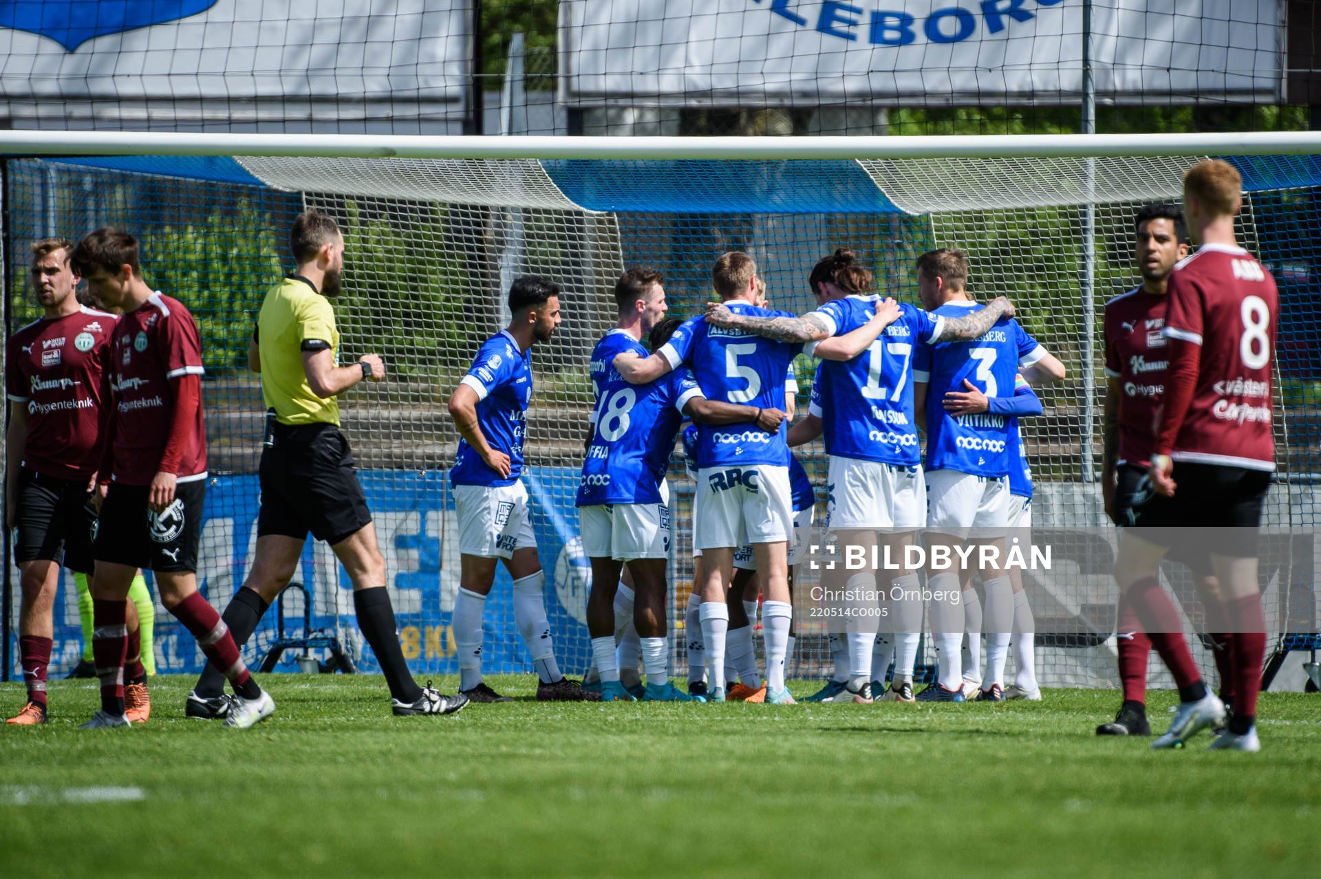 Trelleborgs spelare jublar