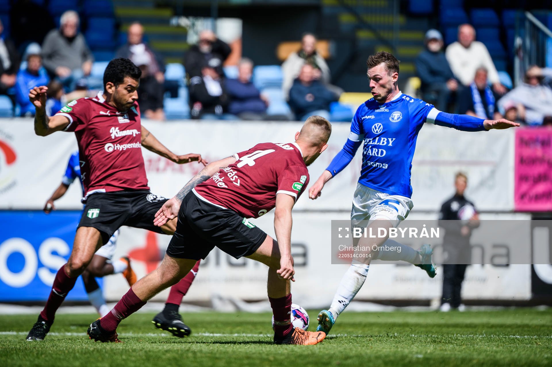 Trelleborgs Nicolas Mortensen mot Västerås Pedro Ribeiro