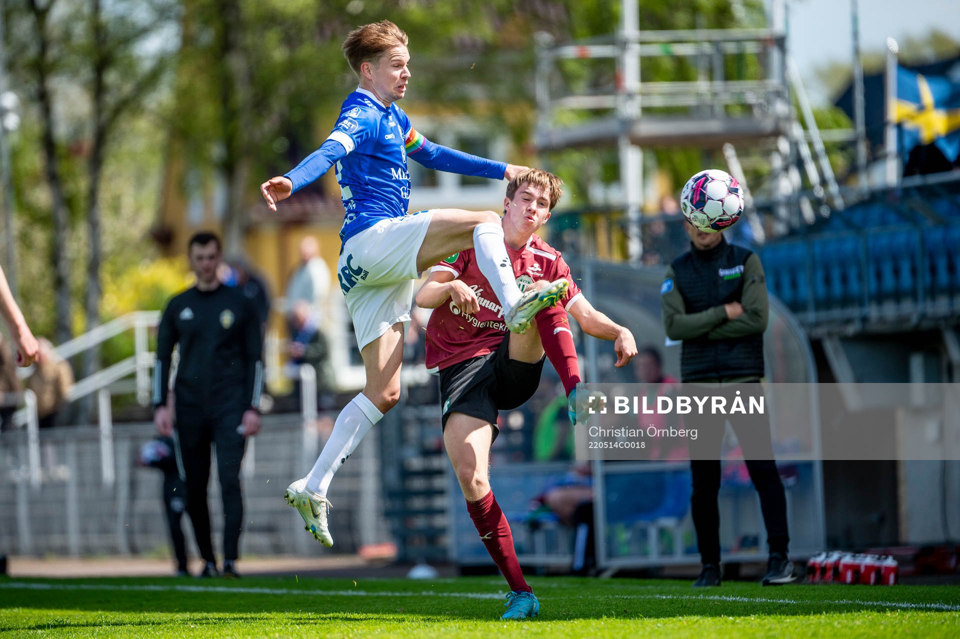 Trelleborgs Johan Blomberg mot Västerås Max Larsson