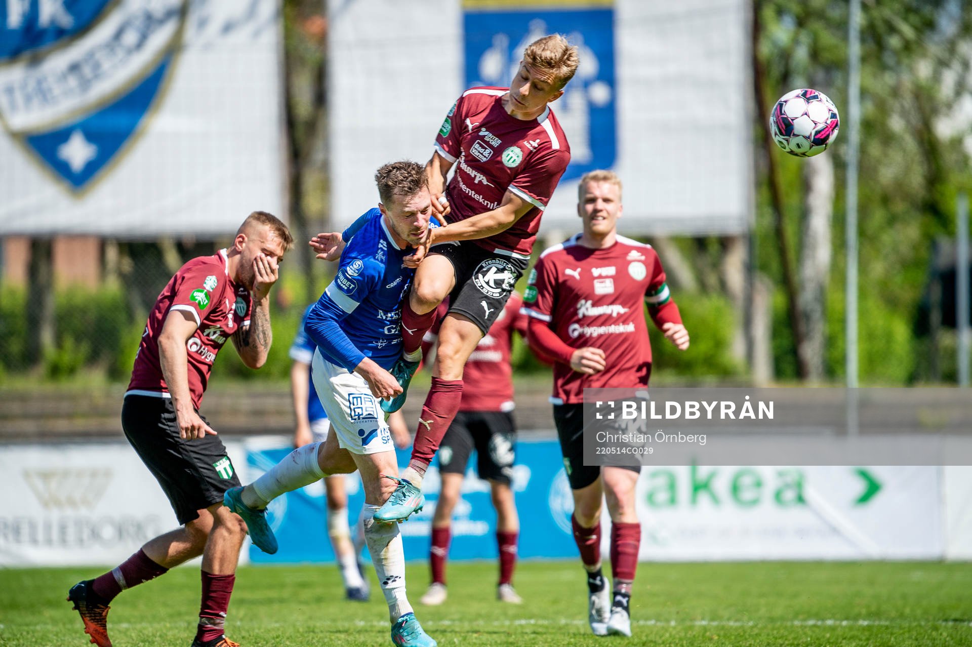 Trelleborgs Nicolas Mortensen mot Västerås Simon Gefvert