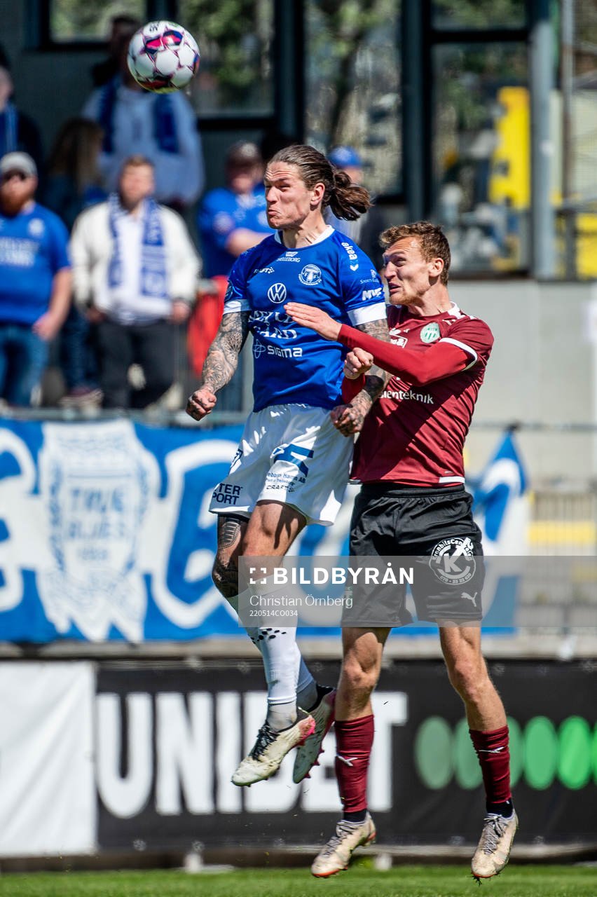 Trelleborgs Isak Jönsson mot Västerås Viktor Granath