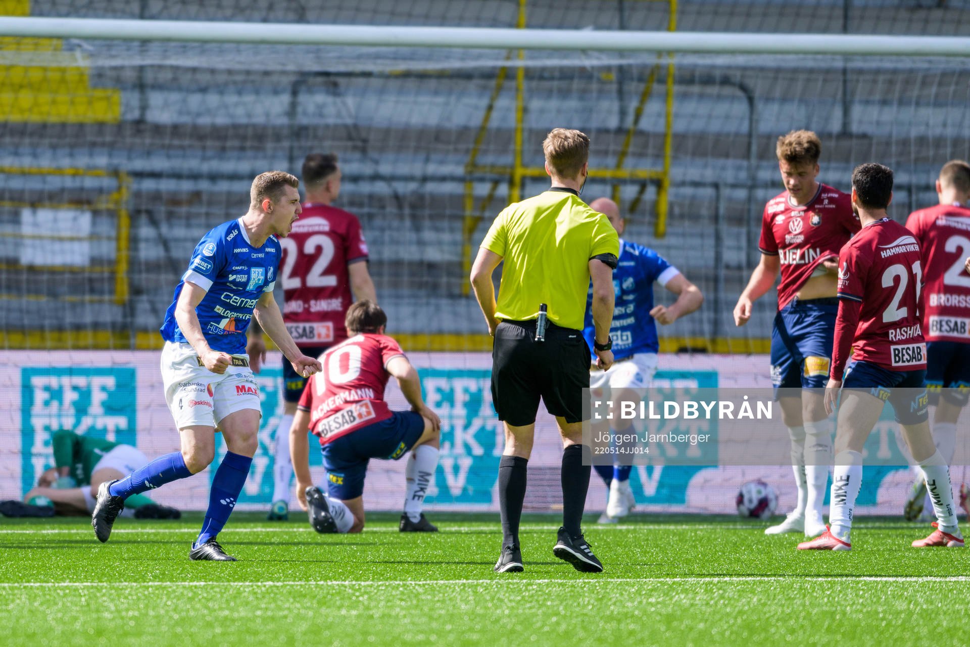 Norrbys Fredrik Lundgren jublar