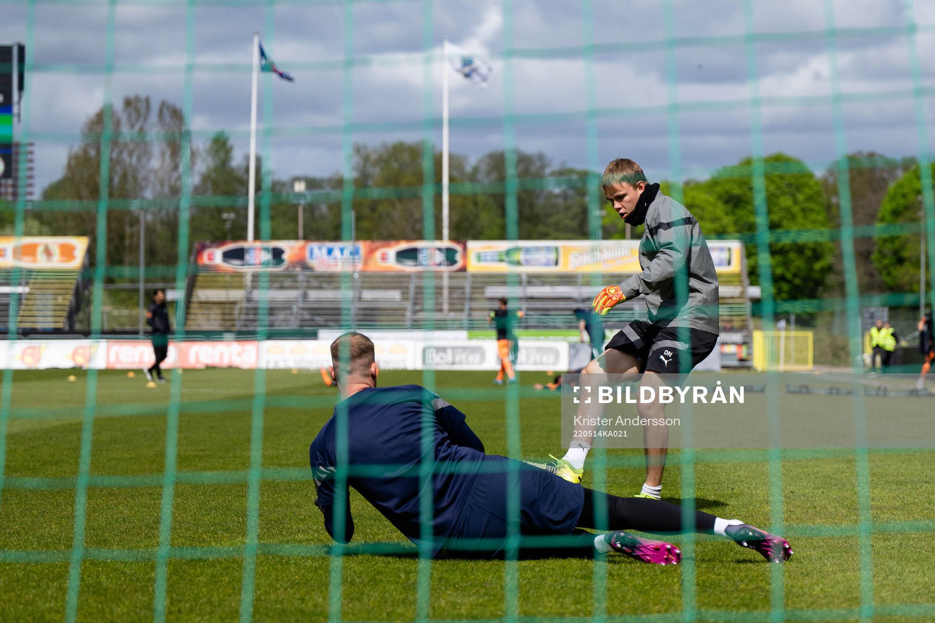 Halmstads målvaktstränare Dennis Nilsson före