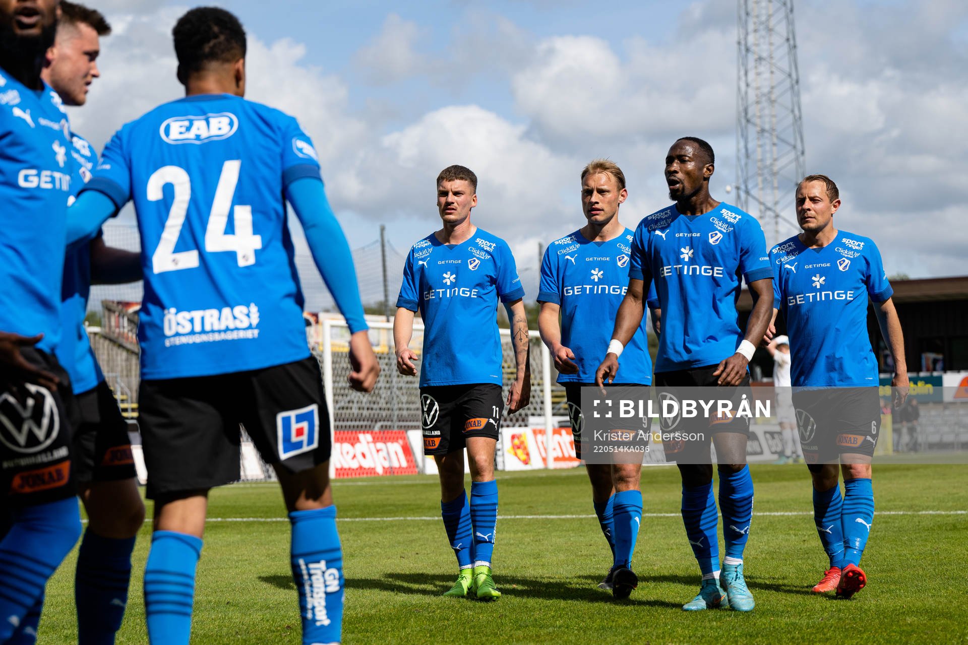 Halmstads Samuel Kroon, Villiam Dahlström, Sadat Karim och