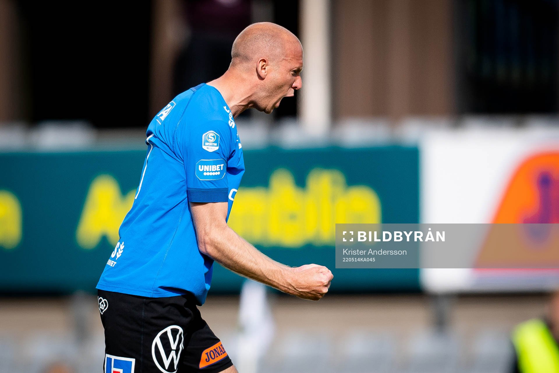 Halmstads Andreas Johansson jublar