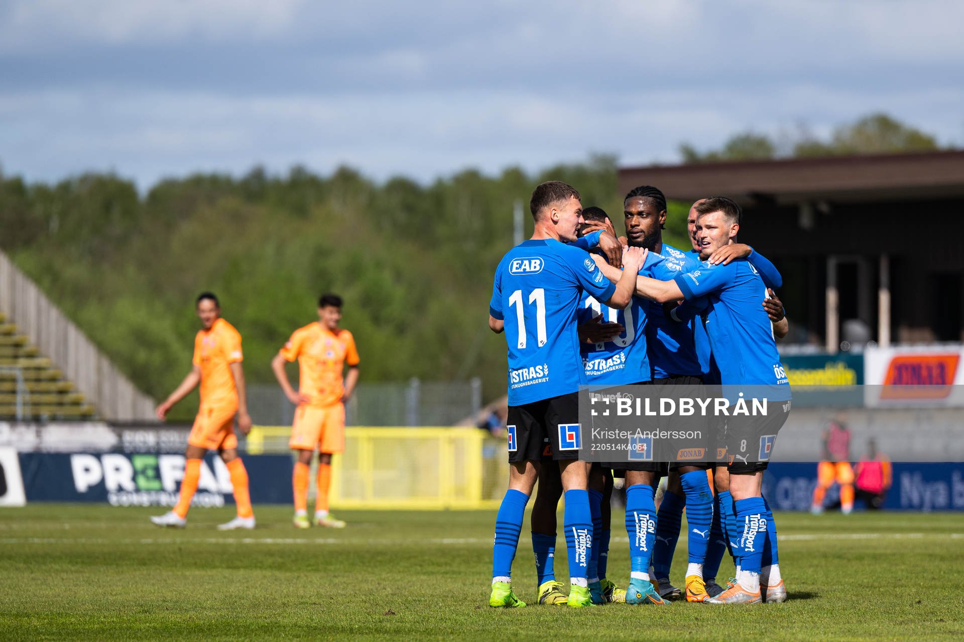 Halmstads spelare jublar