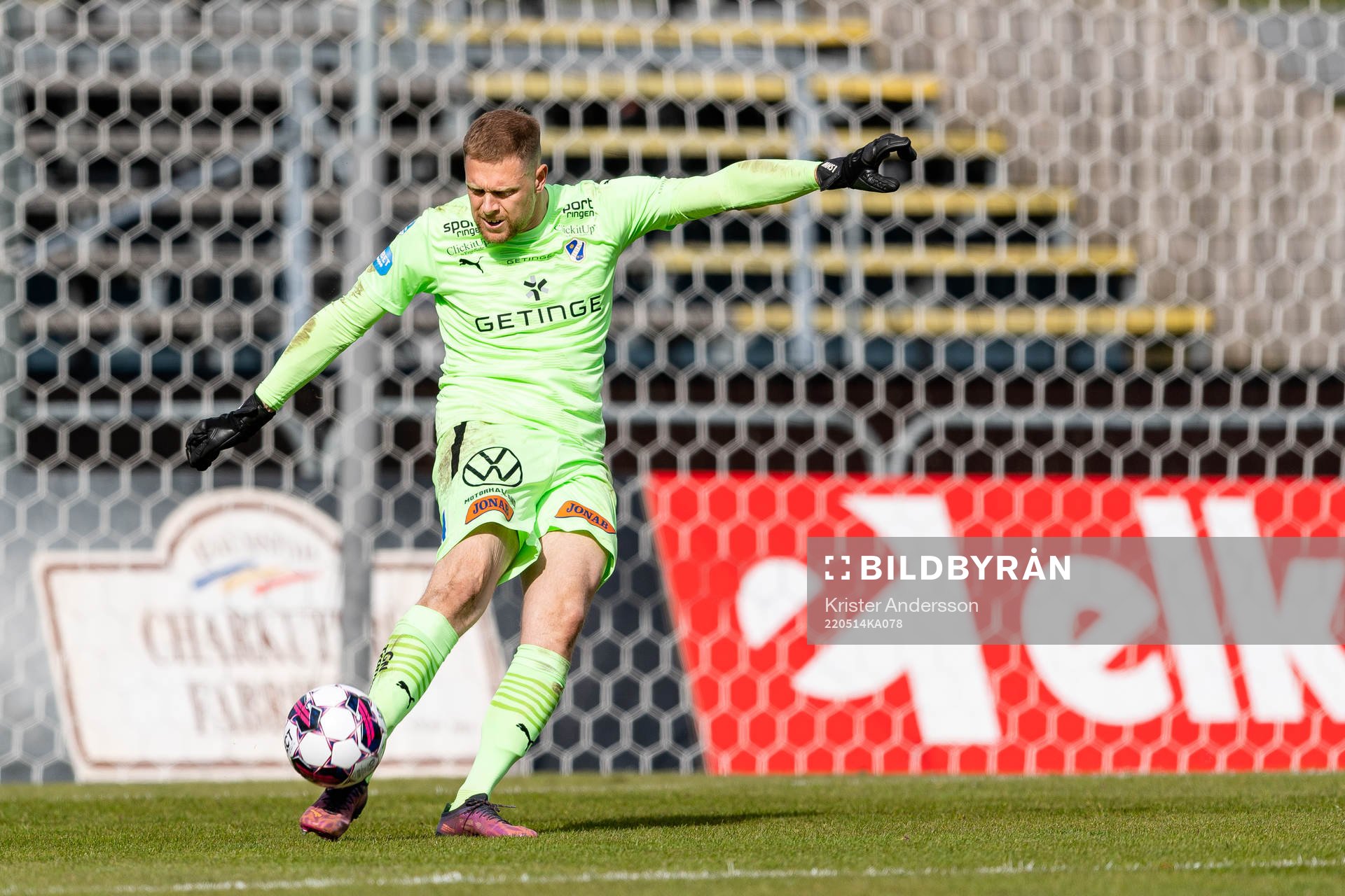 Halmstads målvakt Malkolm Nilsson Säfqvist