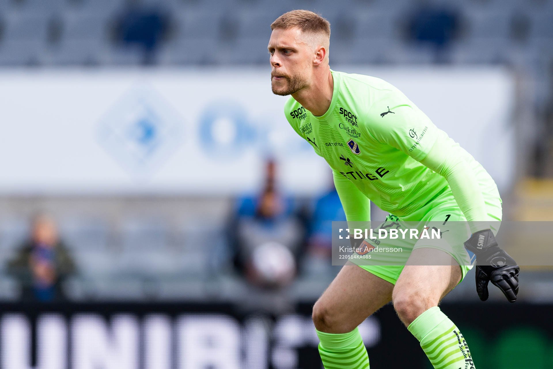 Halmstads målvakt Malkolm Nilsson Säfqvist