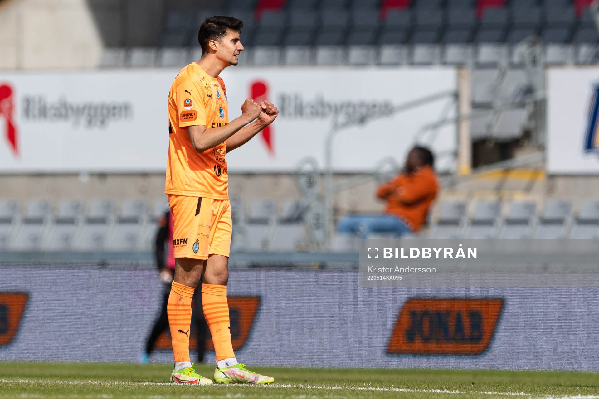 AFC Eskilstunas Amar Muhsin jublar