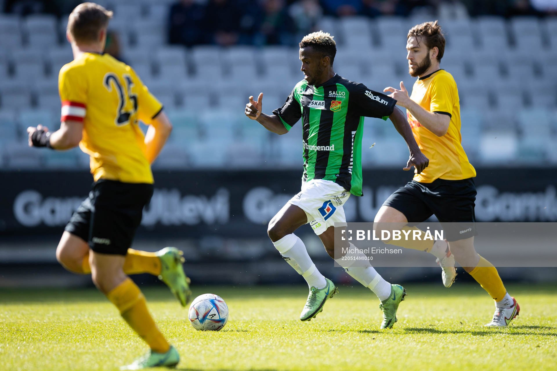 GAIS Rickard Emeka Friday och Lunds Mirza Halvadzic
