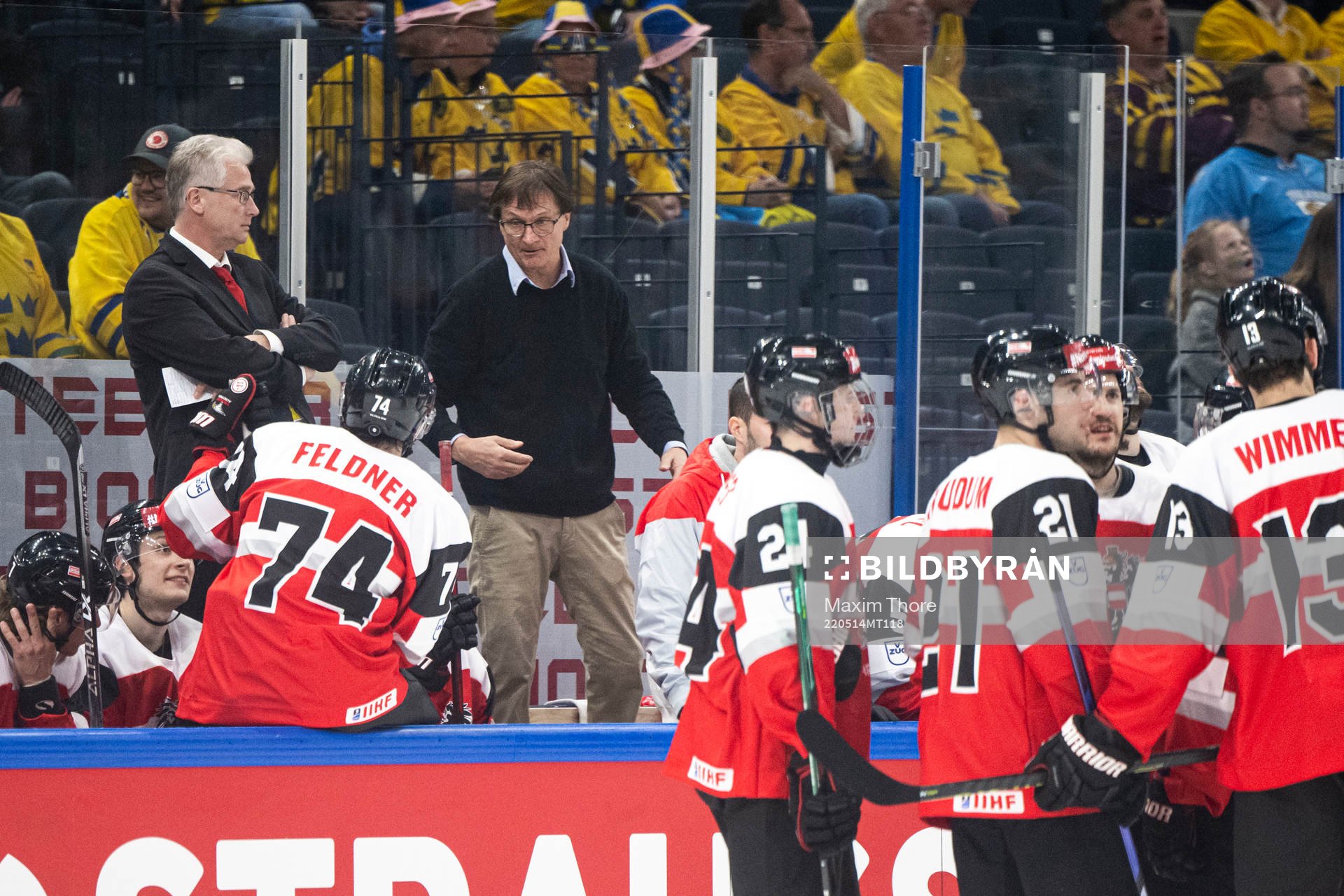 Head coach Roger Bader and assistant coach Arno Del Curto
