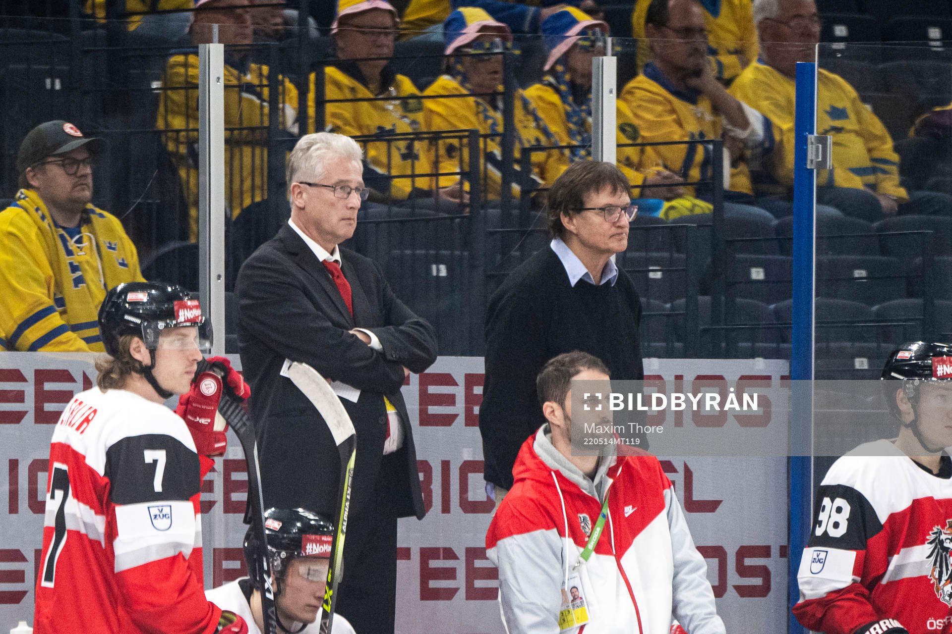 Head coach Roger Bader and assistant coach Arno Del Curto