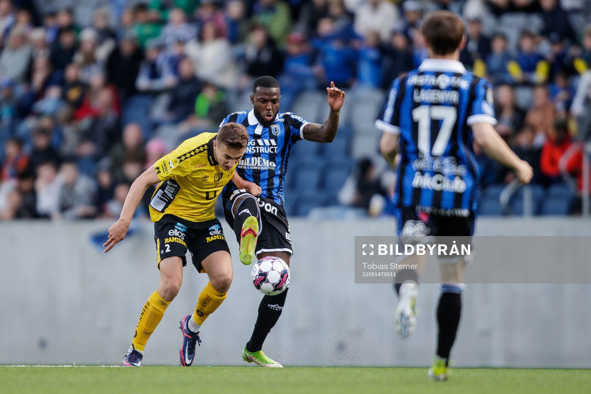 Elfsborgs Gustaf Lagerbielke och Sirius Christian Kouakou