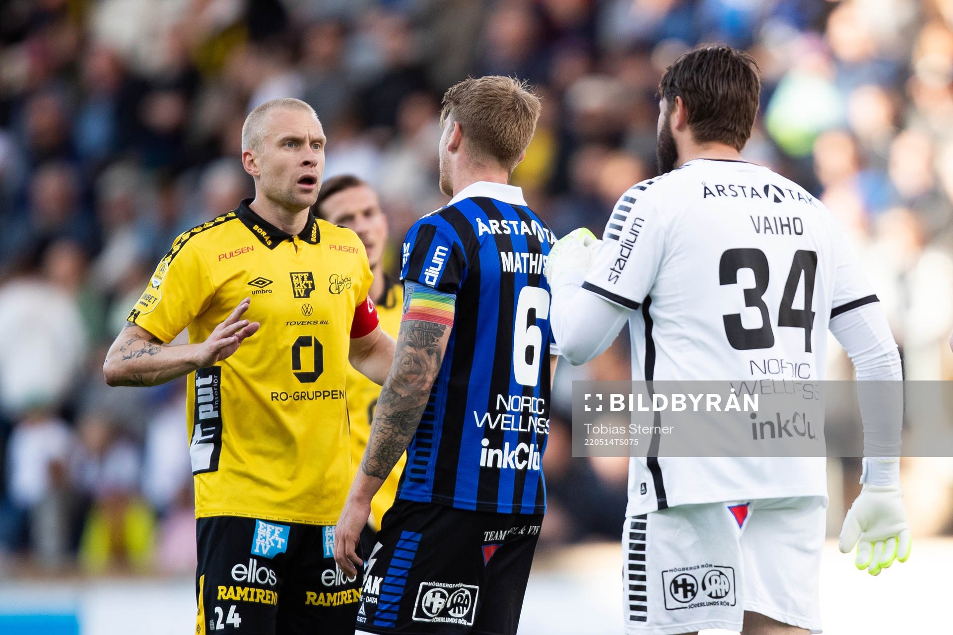 Elfsborgs Johan Larsson och Sirius Marcus Mathisen och