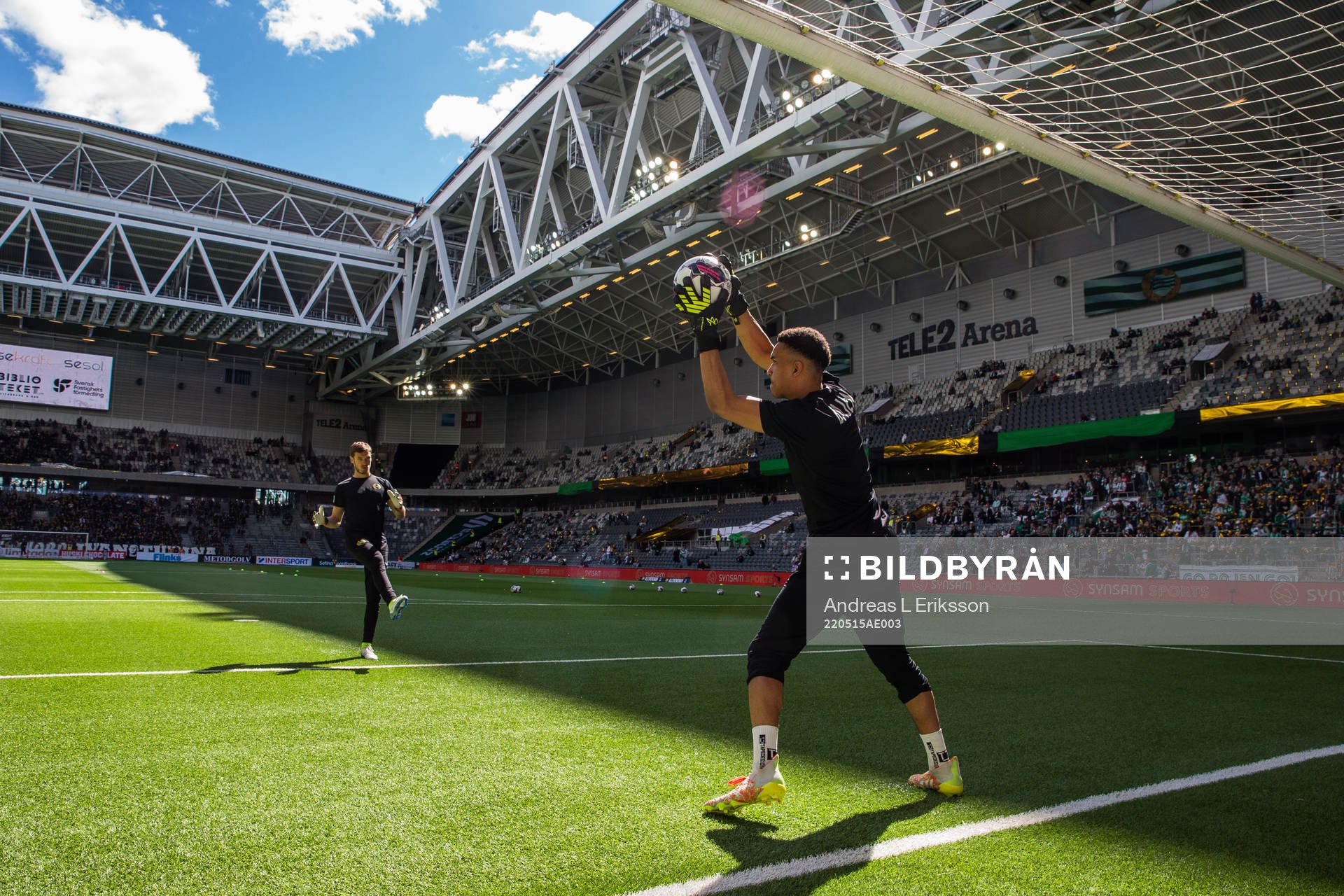 Hammarbys målvakt Davor Blazevic och målvakt Oliver Dovin