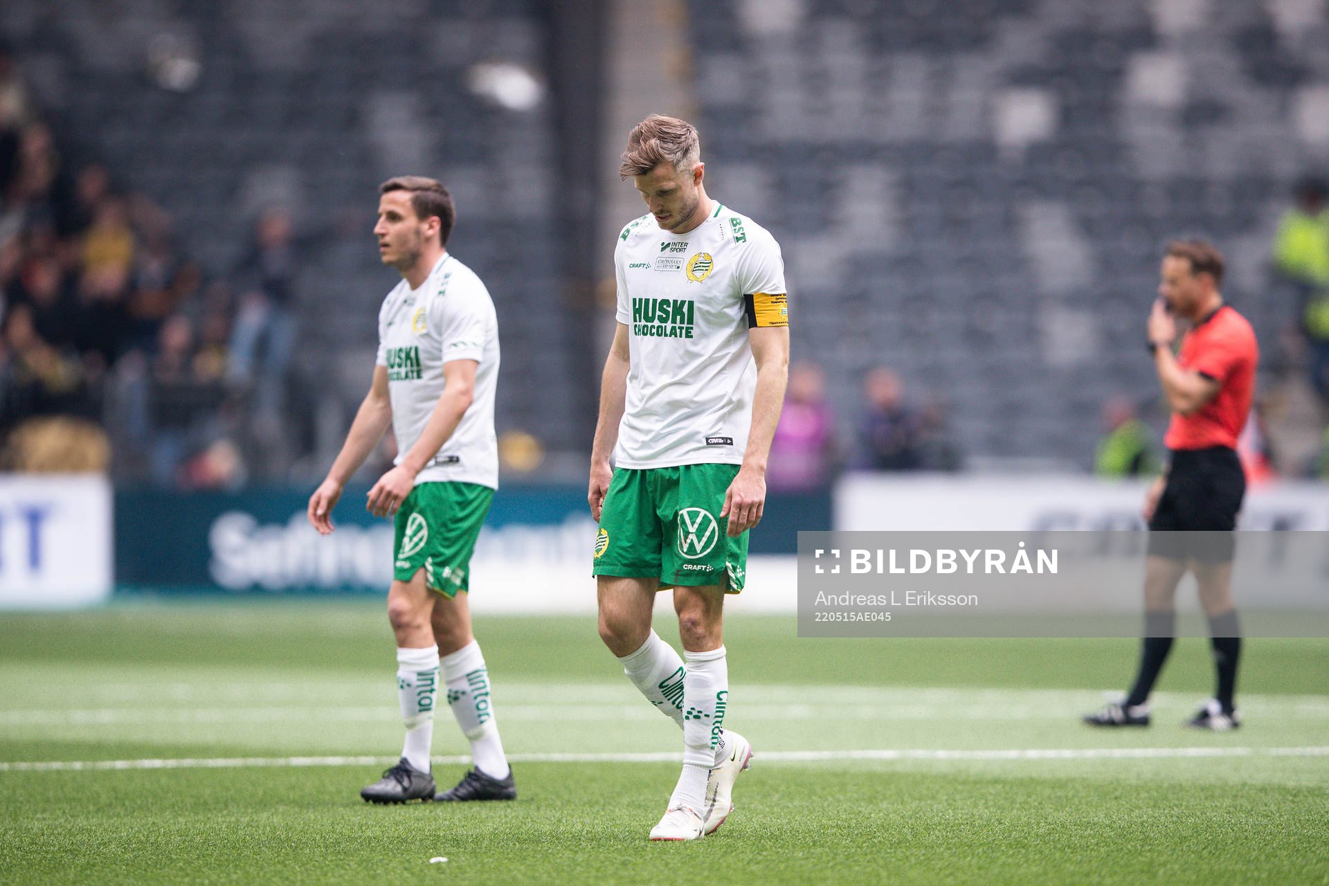 Hammarbys Jeppe Andrup Andersen och Richard Magyar deppar