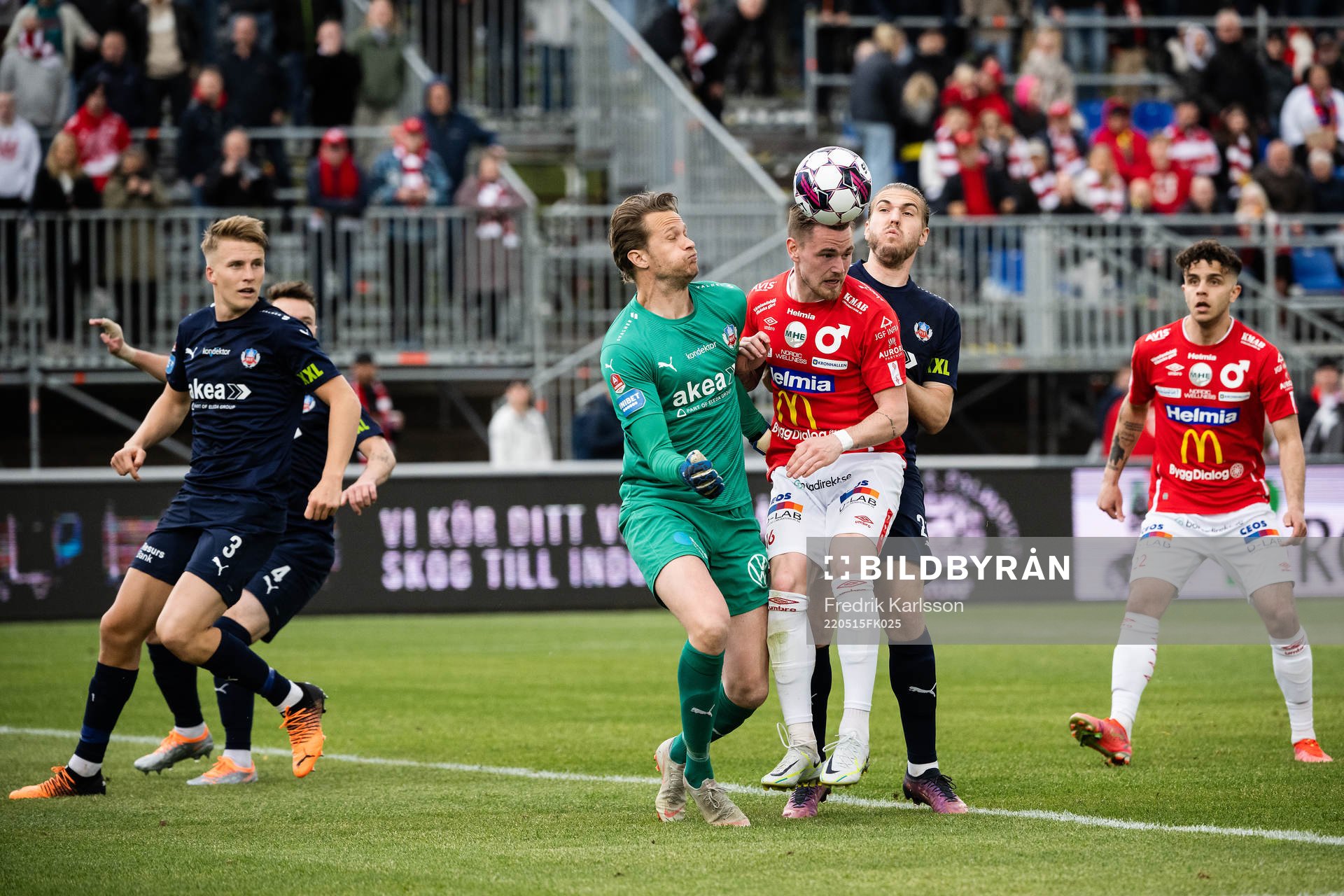 Helsingborgs målvakt Anders Lindegaard och Degerfors