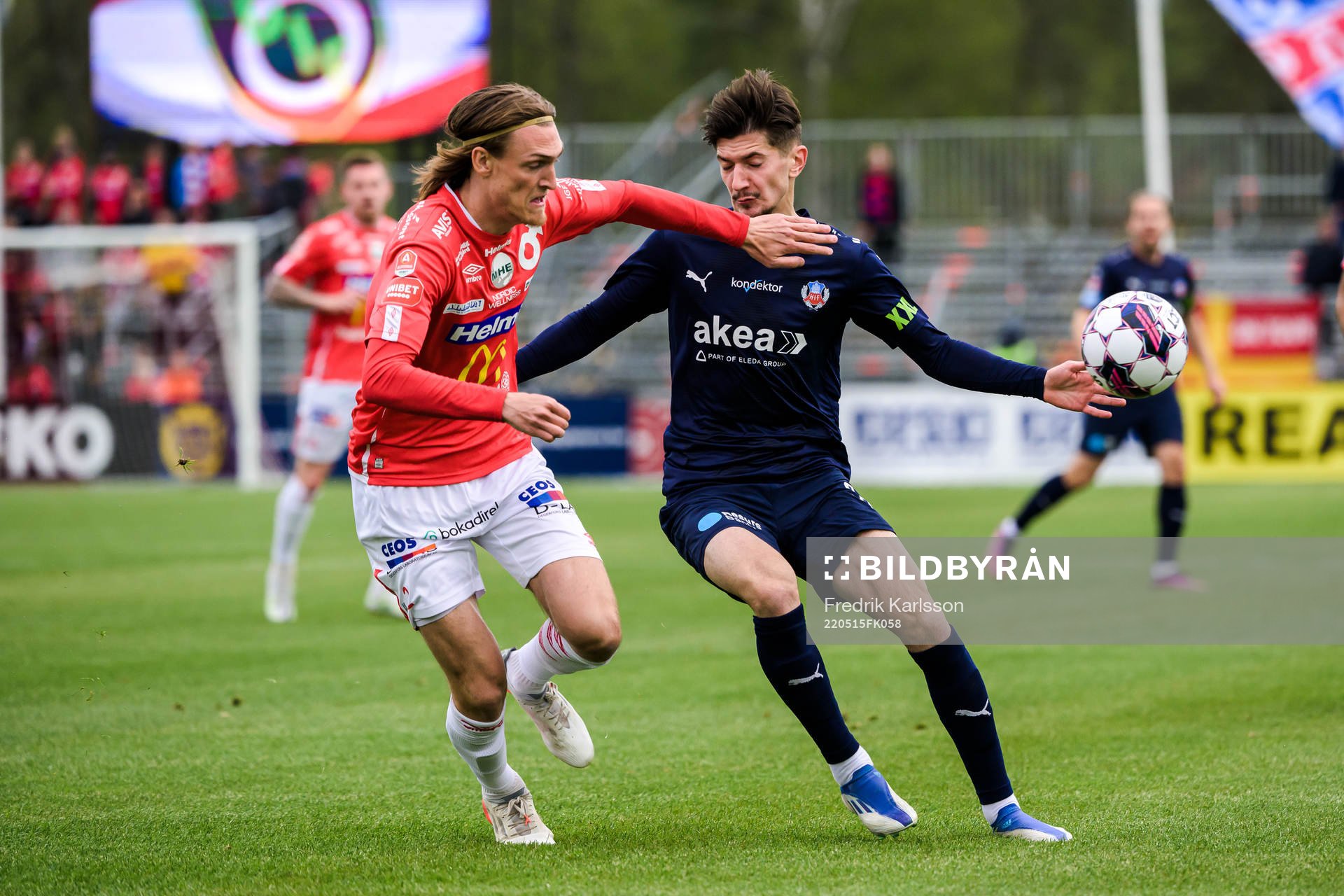 Degerfors Gustav Granath och Helsingborgs Armin Gigovic