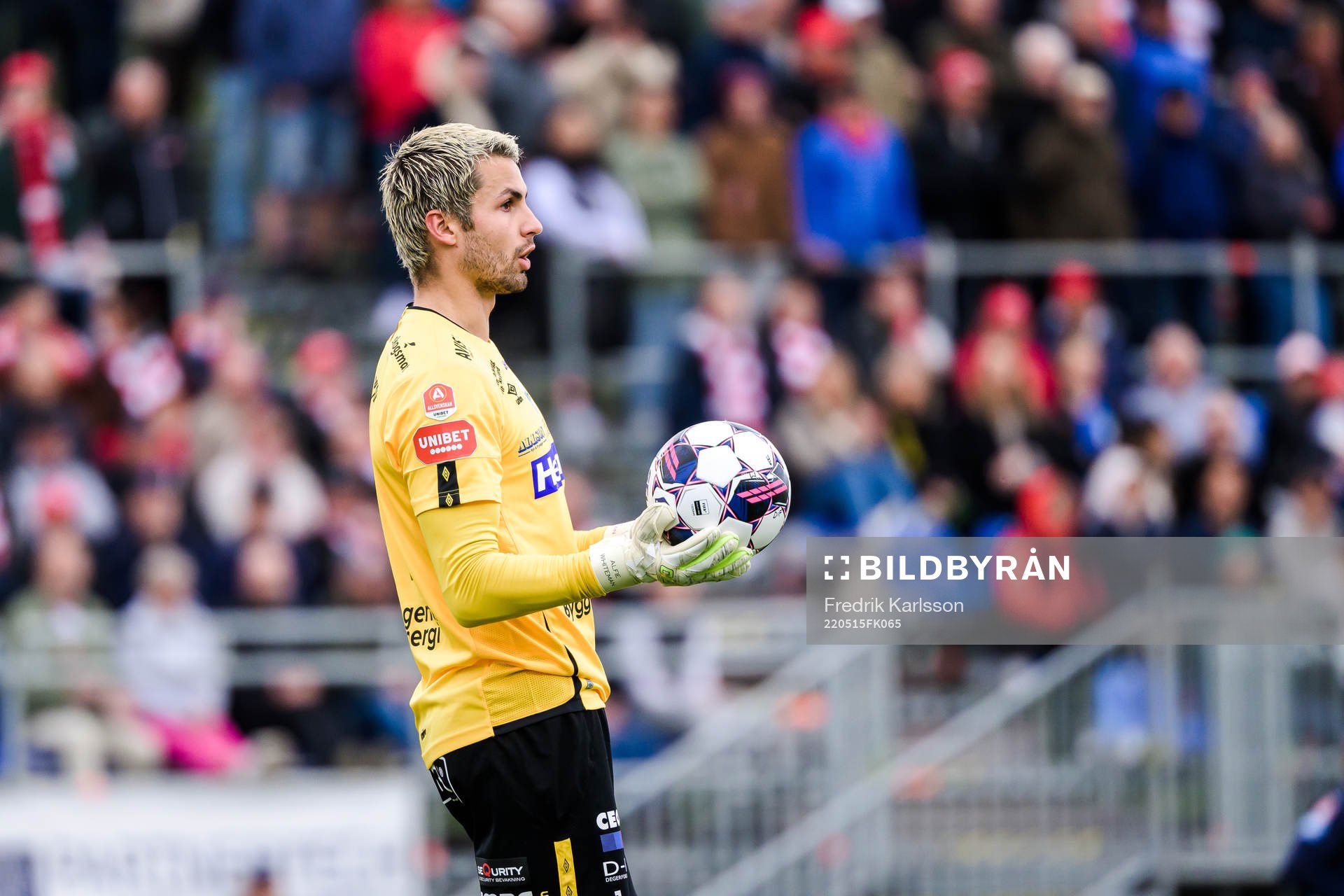 Degerfors målvakt Alfie Malik Whiteman
