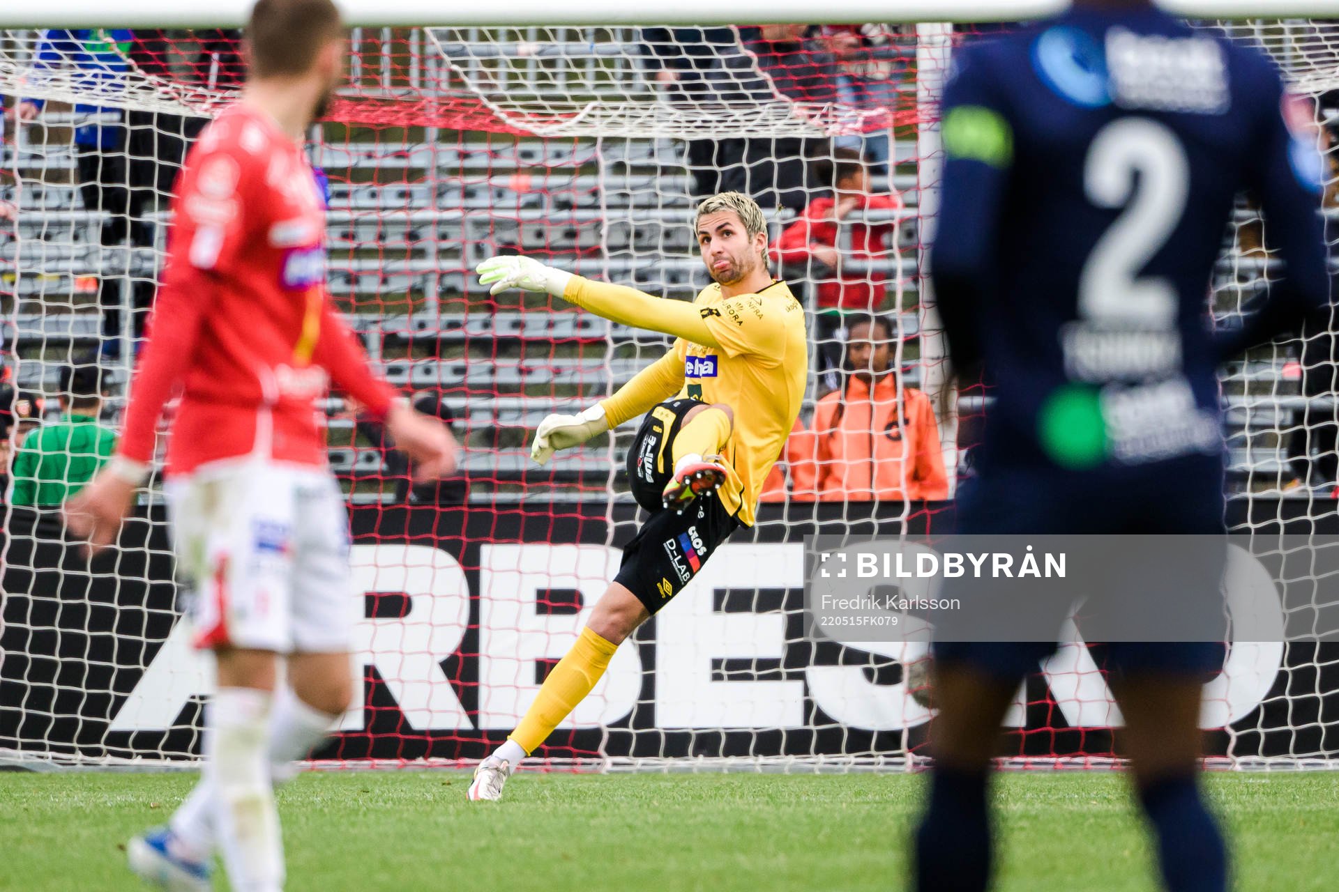 Degerfors målvakt Alfie Malik Whiteman