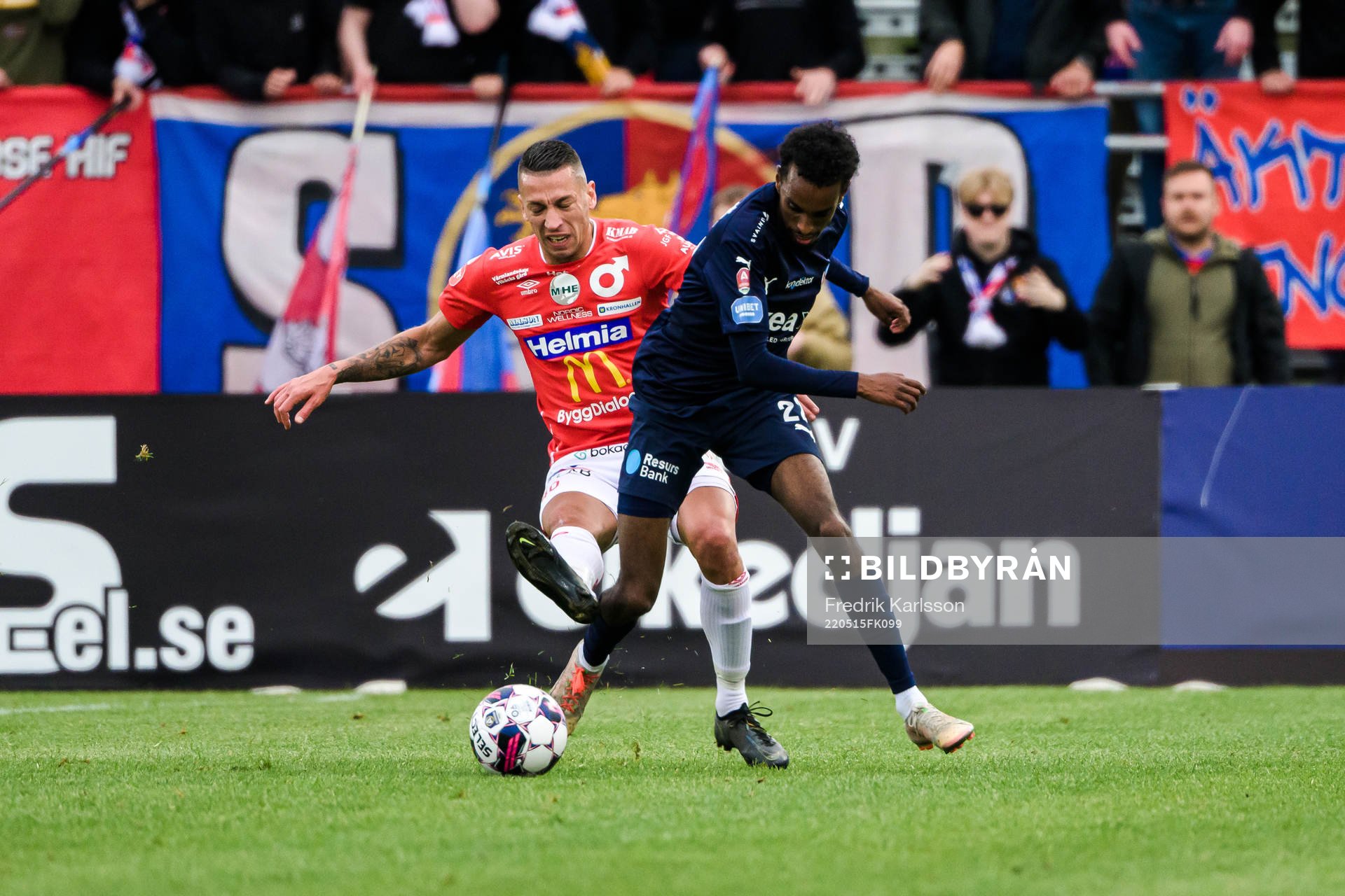 Degerfors Nikola Djurdjic och Helsingborgs Taha Ali
