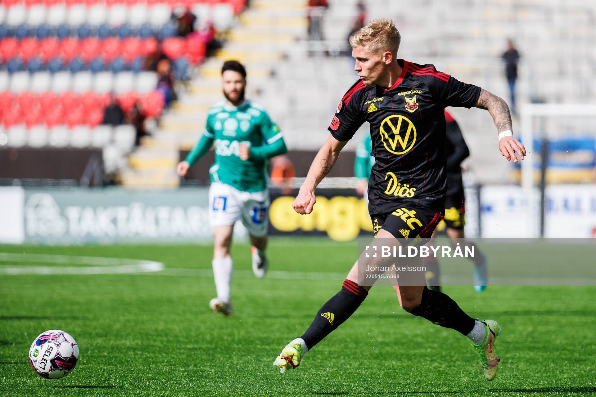 under fotbollsmatchen i Superettan mellan Östersund och