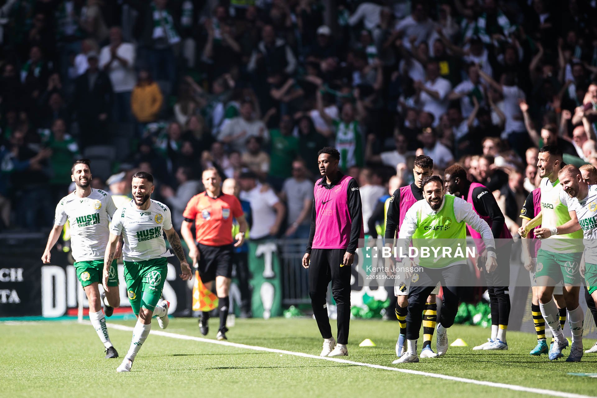Hammarbys Mohanad Jeahze jublar