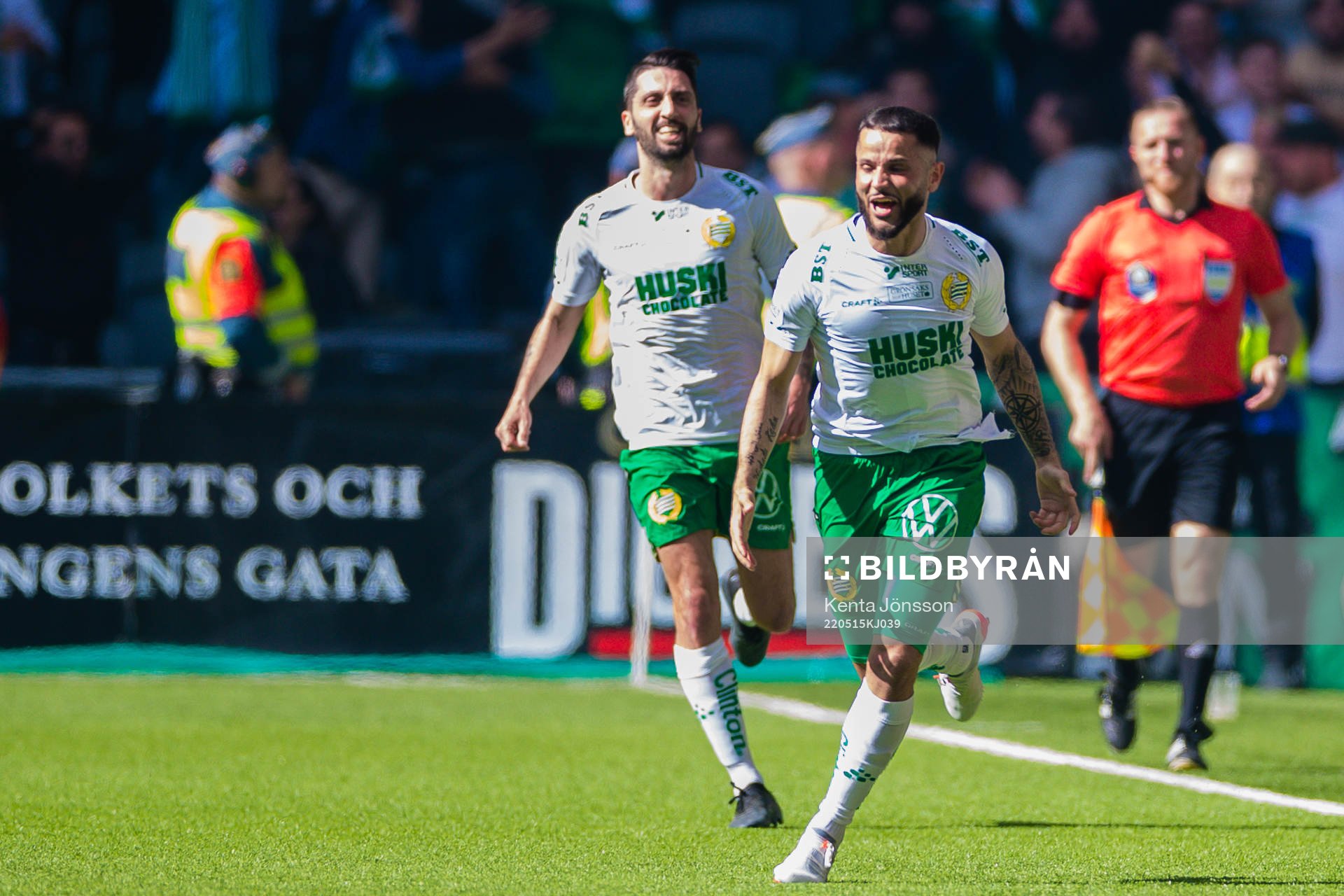 Hammarbys Mohanad Jeahze jublar