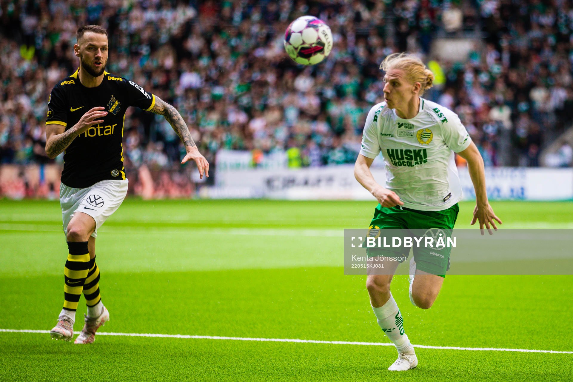 s Alexander Milosevic och Hammarbys Gustav Ludwigson