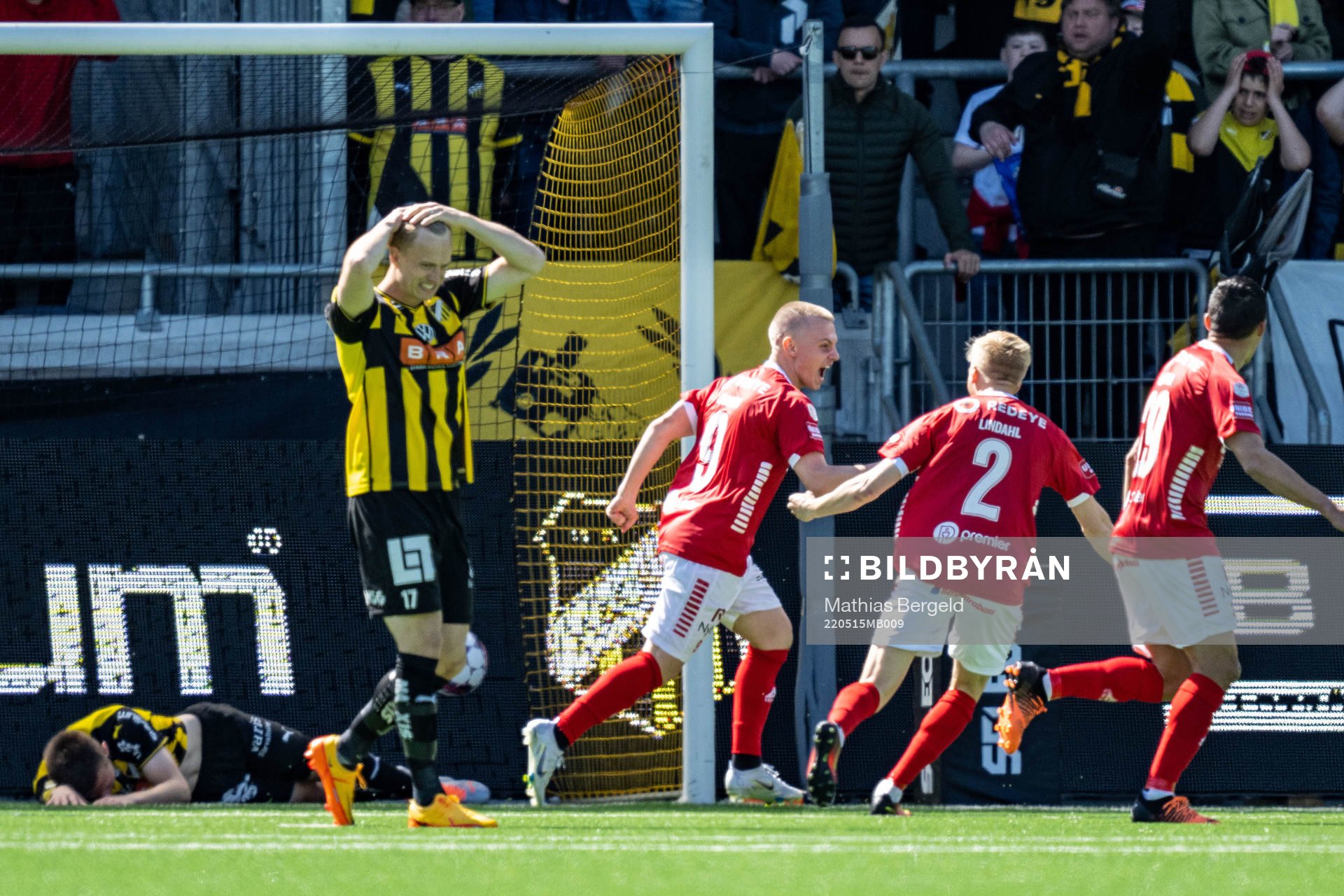 Kalmars Isak Jansson Isak Jansson jublar
