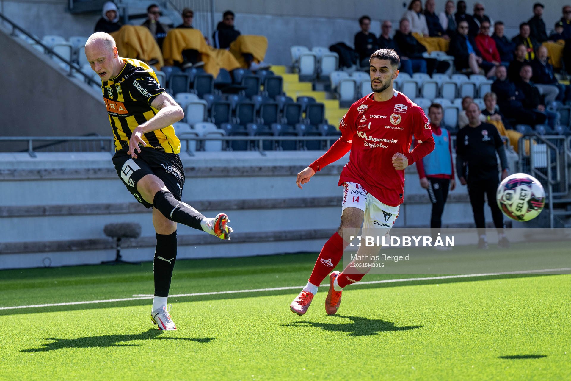 Häckens Valgeir Fridriksson och Kalmars Noah Shamoun