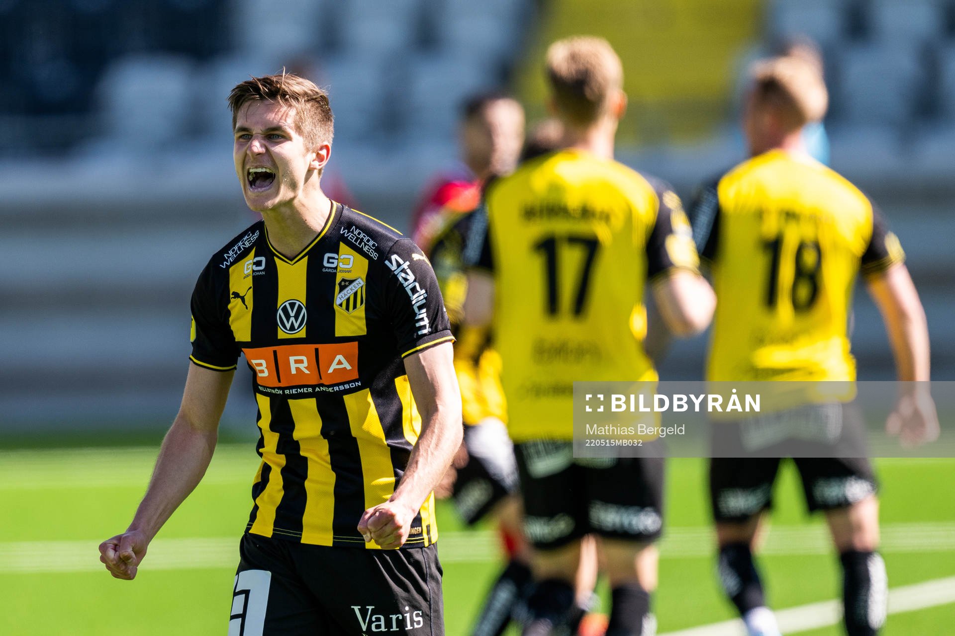Häckens Leo Bengtsson jublar