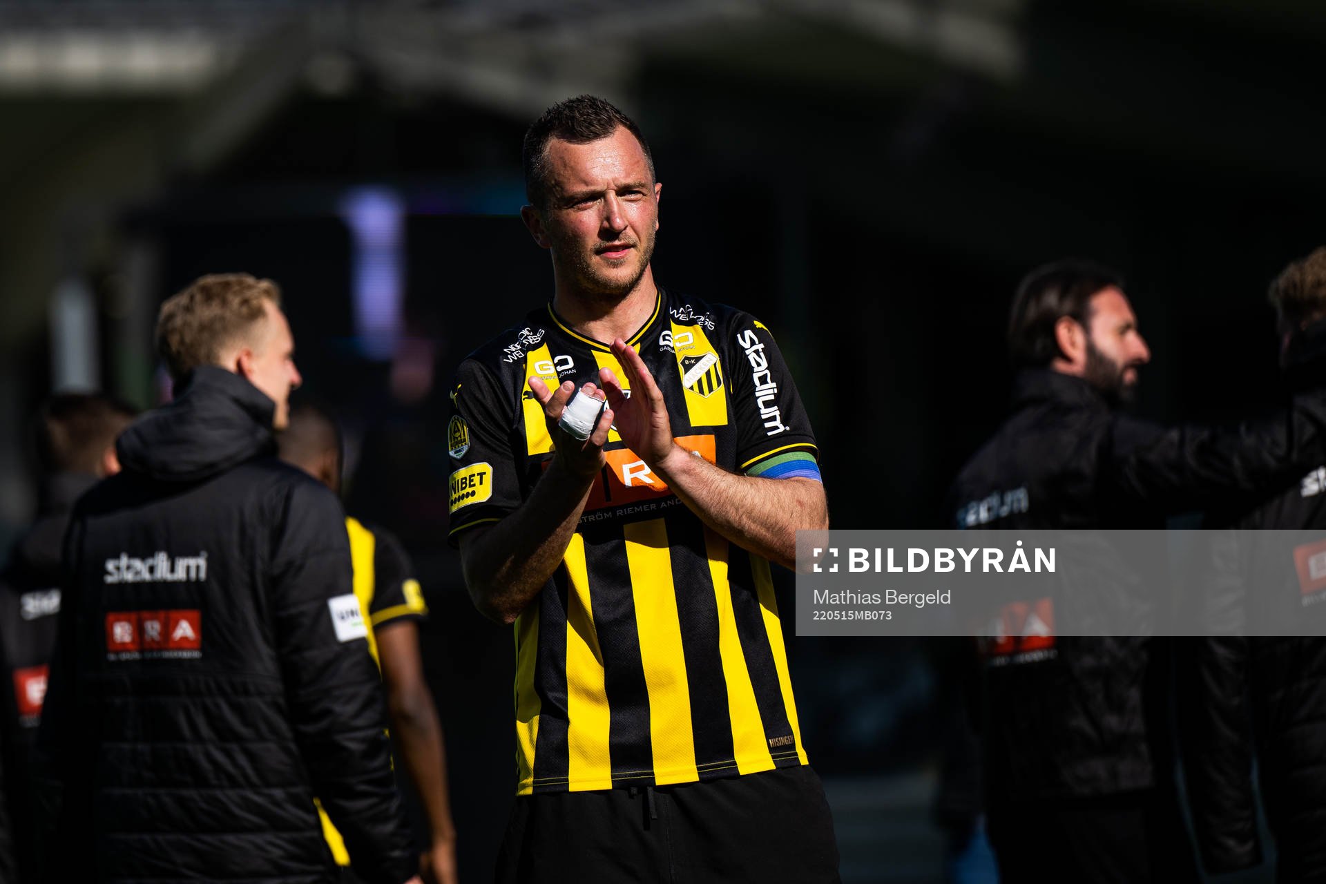Häckens Even Hovland jublar