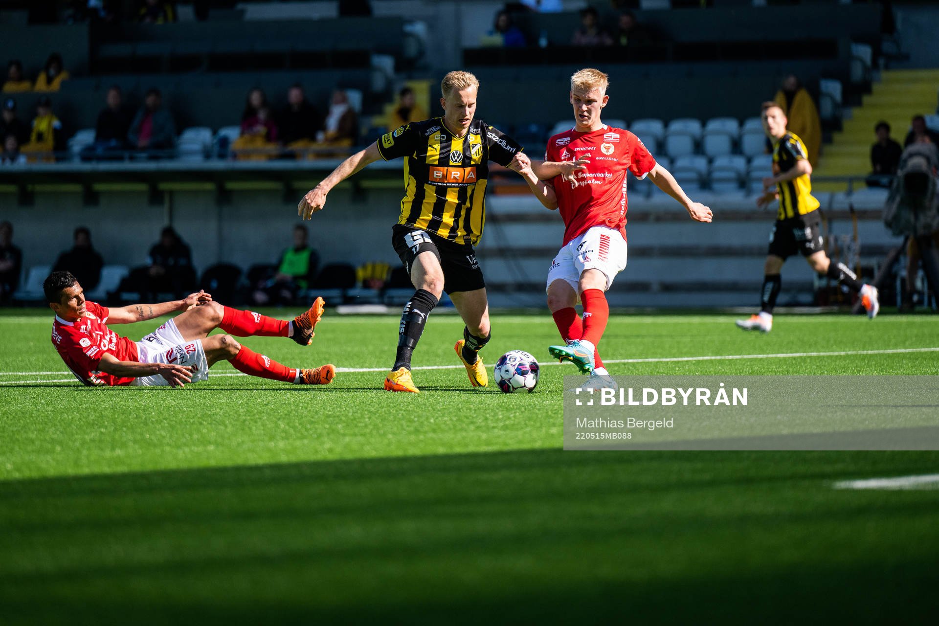 Kalmars Romario Pereira Sipiao och Carl Gustafsson
