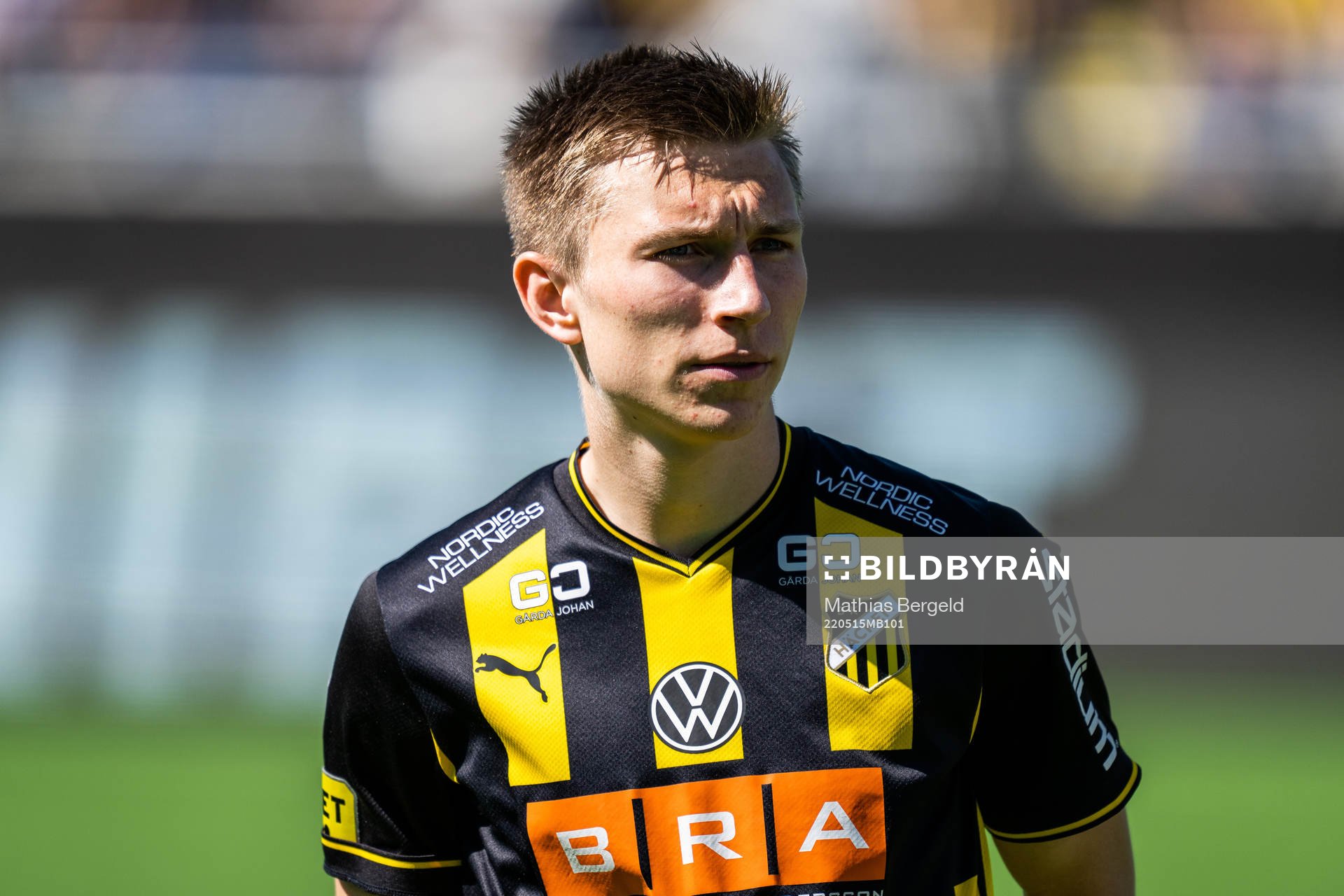 Häckens Kristoffer Lund Hansen vid line up