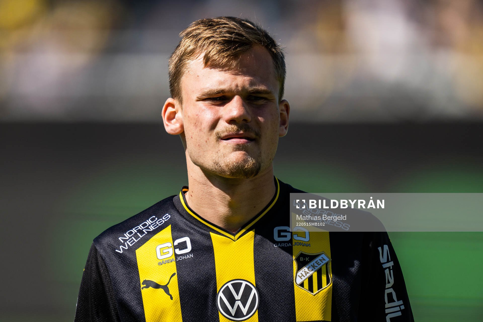 Häckens Oscar Uddenäs vid line up