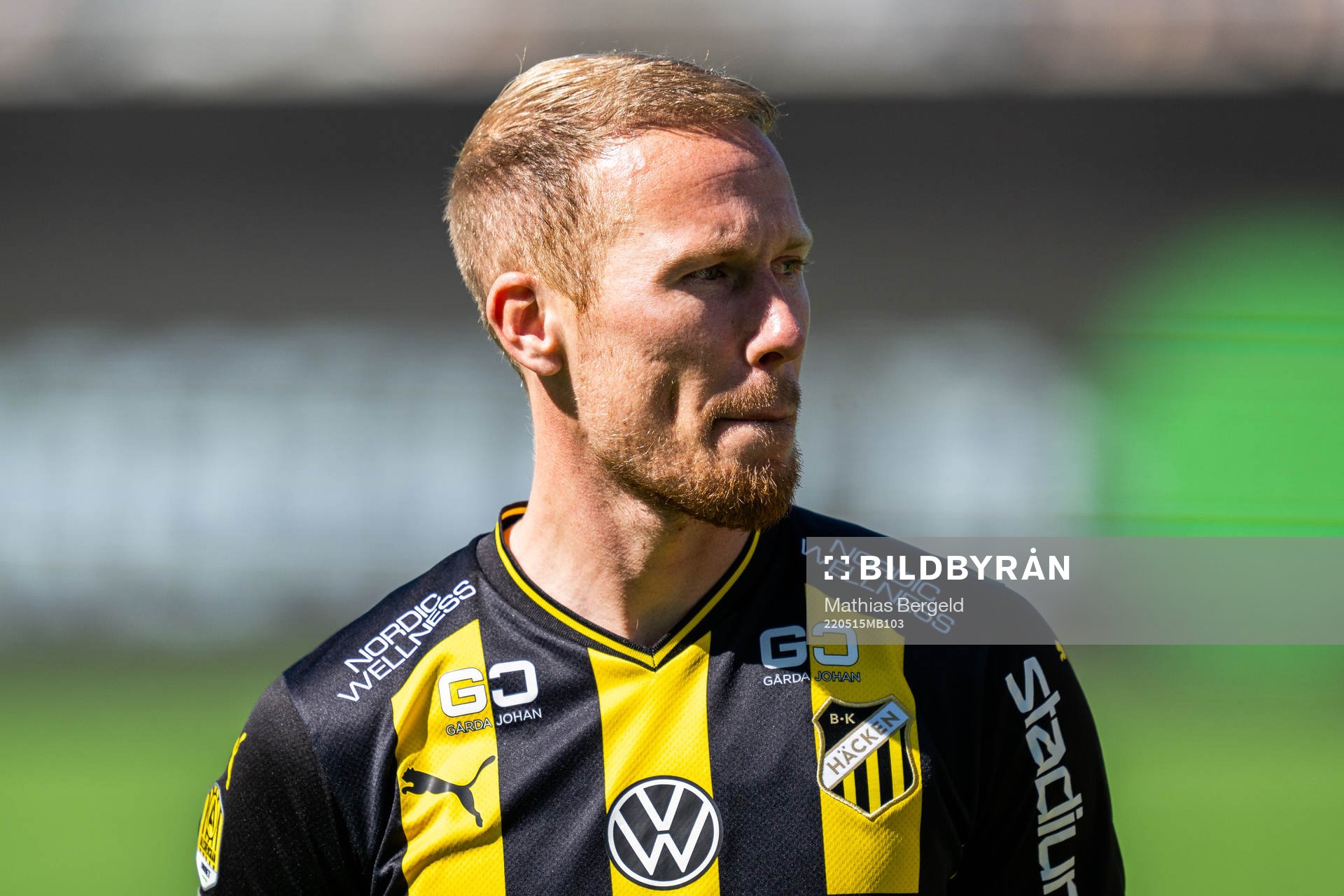 Häckens Mikkel Rygaard Jensen vid line up