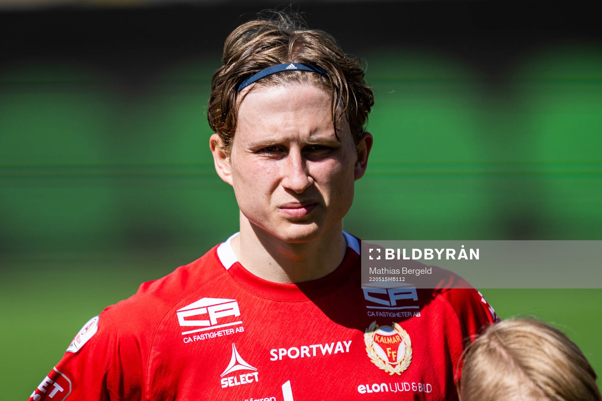 Kalmars Victor Backman vid line up inför fotbollsmatchen i Allsvenskan mellan Häcken och Kalmar den 15 maj 2022 i Göteborg. 