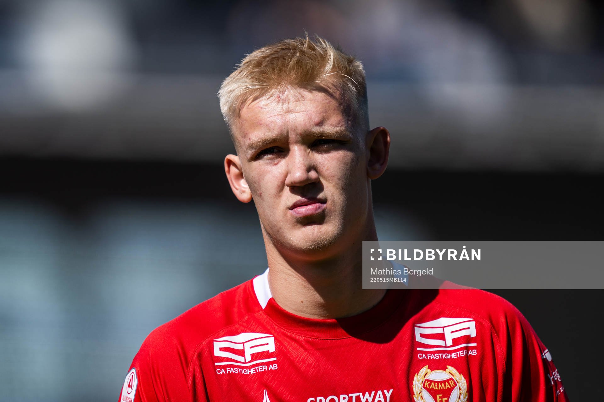 Kalmars Carl Gustafsson vid line up
