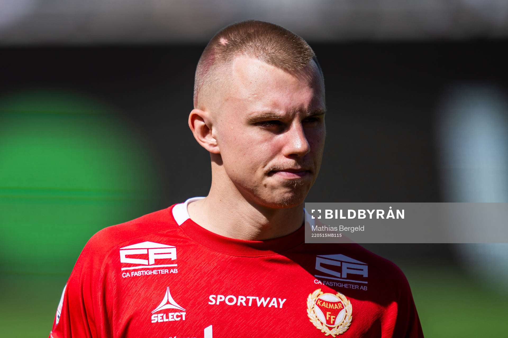 Kalmars Isak Jansson vid line up