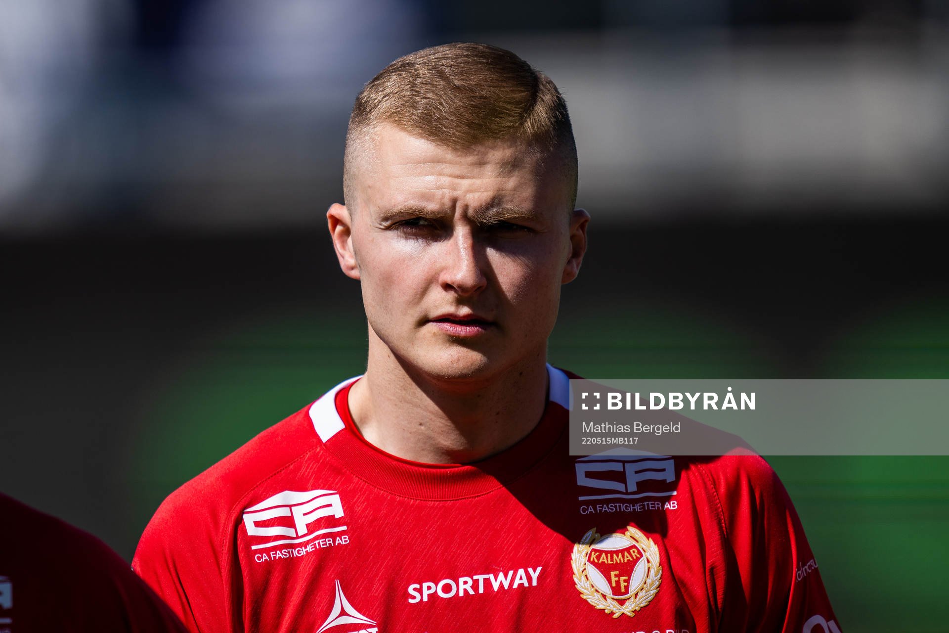 Kalmars Davíd Kristján Ólafsson vid line up