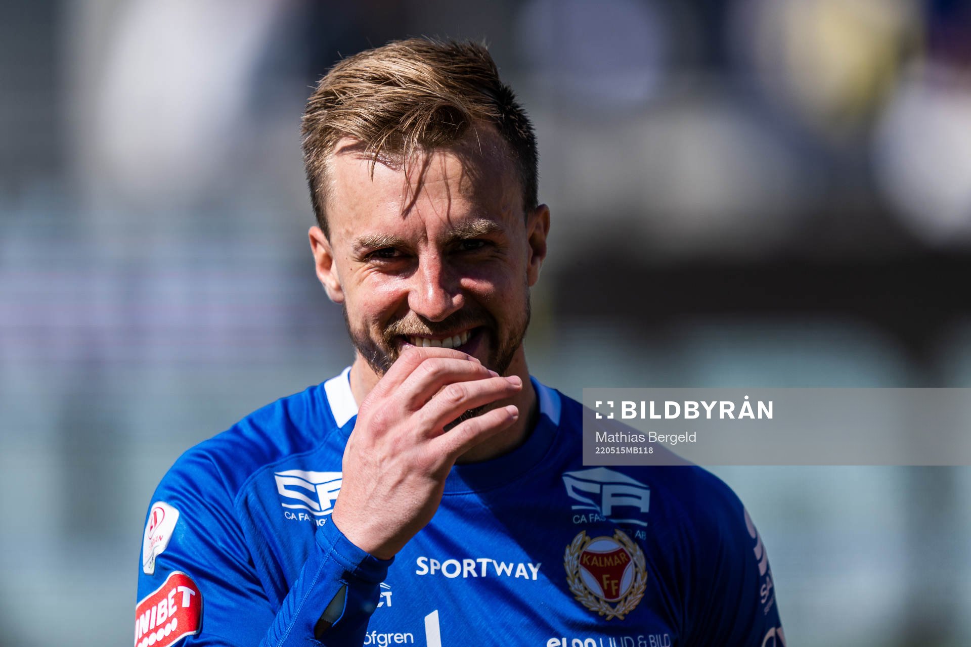 Kalmars målvakt Ricardo Friedrich vid line up