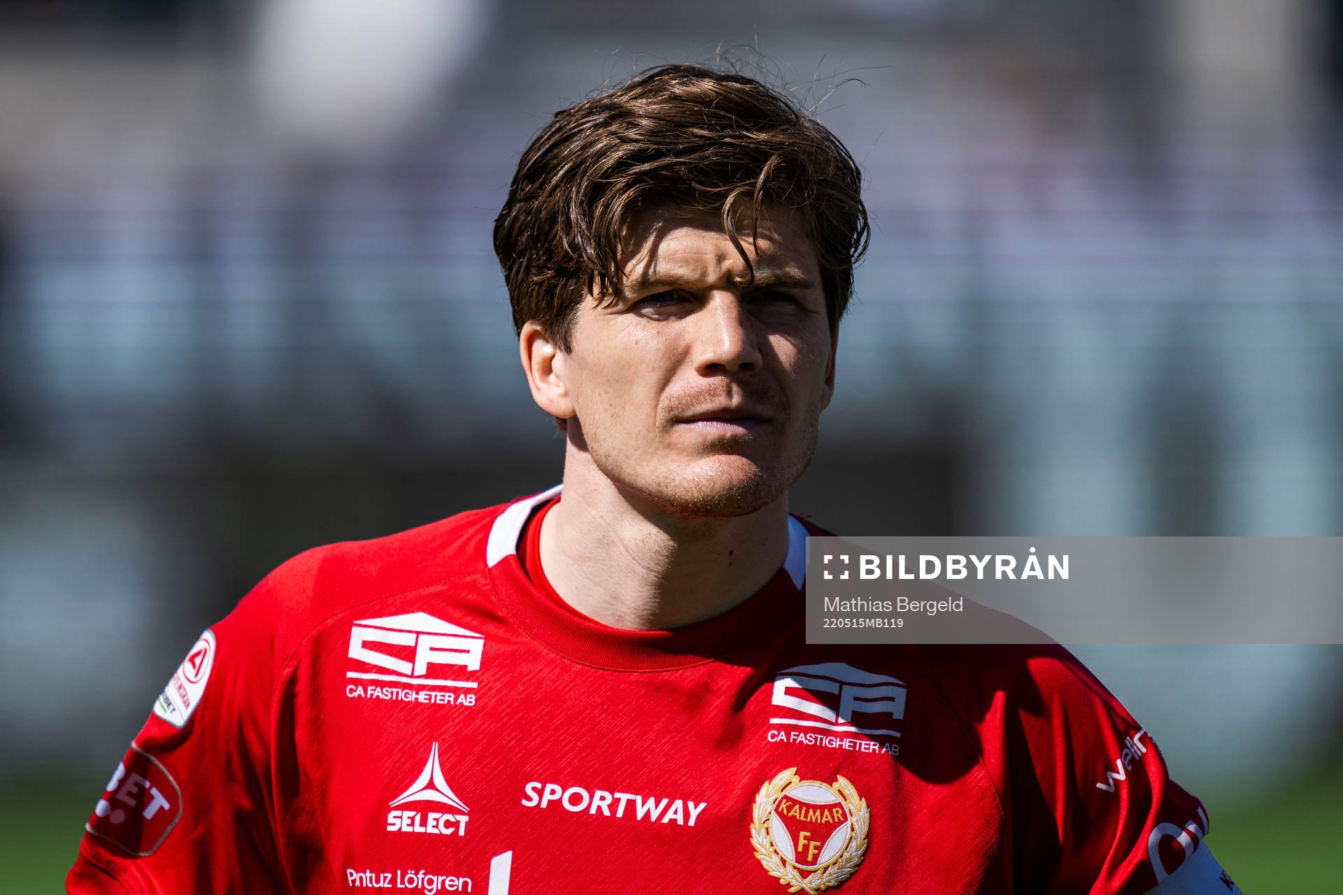 Kalmars Oliver Berg vid line up