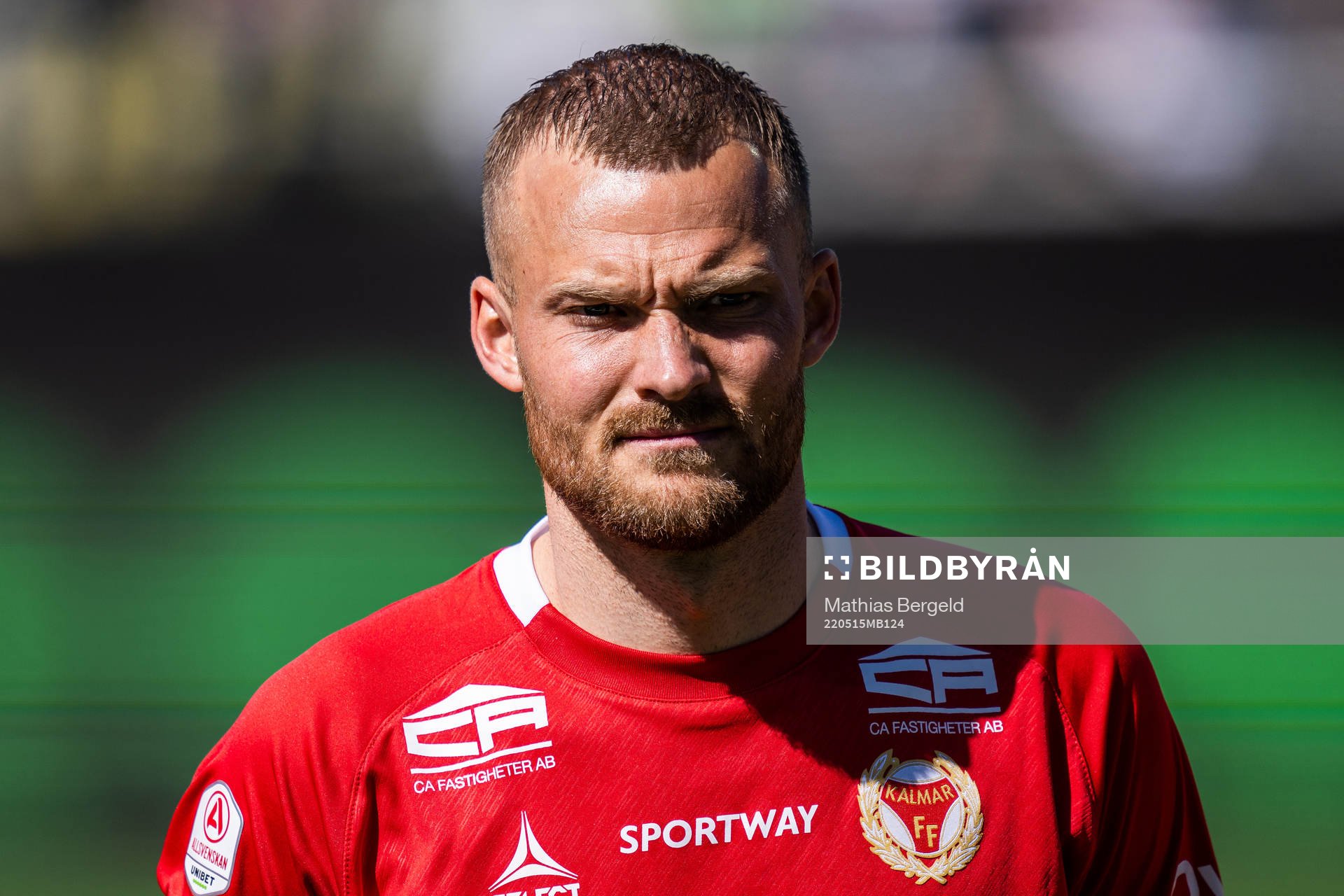 Kalmars Rasmus Sjöstedt vid line up