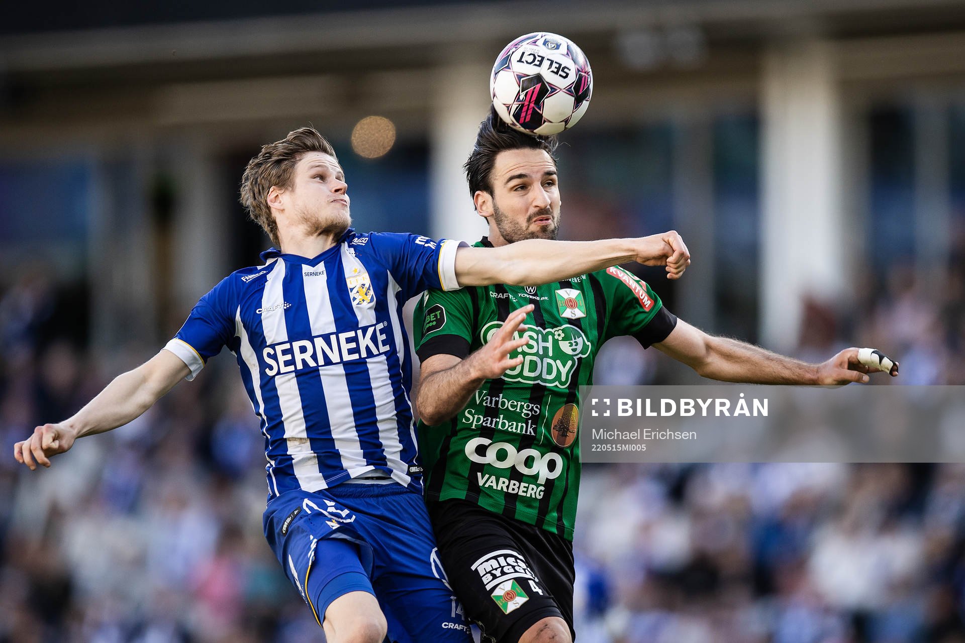 IFK Göteborgs Gustaf Norlin och Varbergs Oliver Stanisic