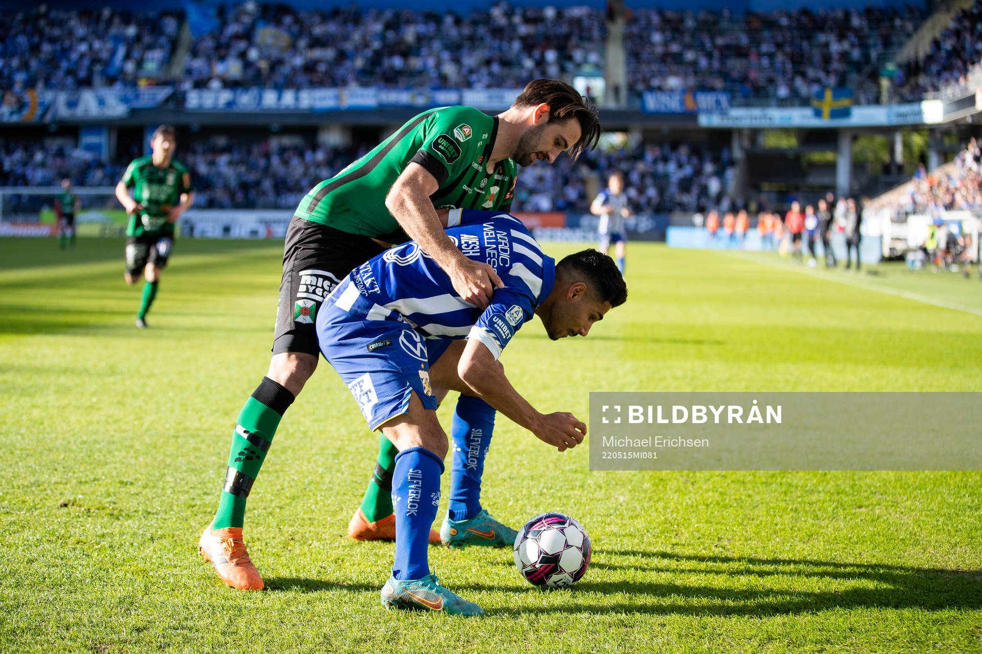 Varbergs Oliver Stanisic och IFK Göteborgs Hosam Aiesh