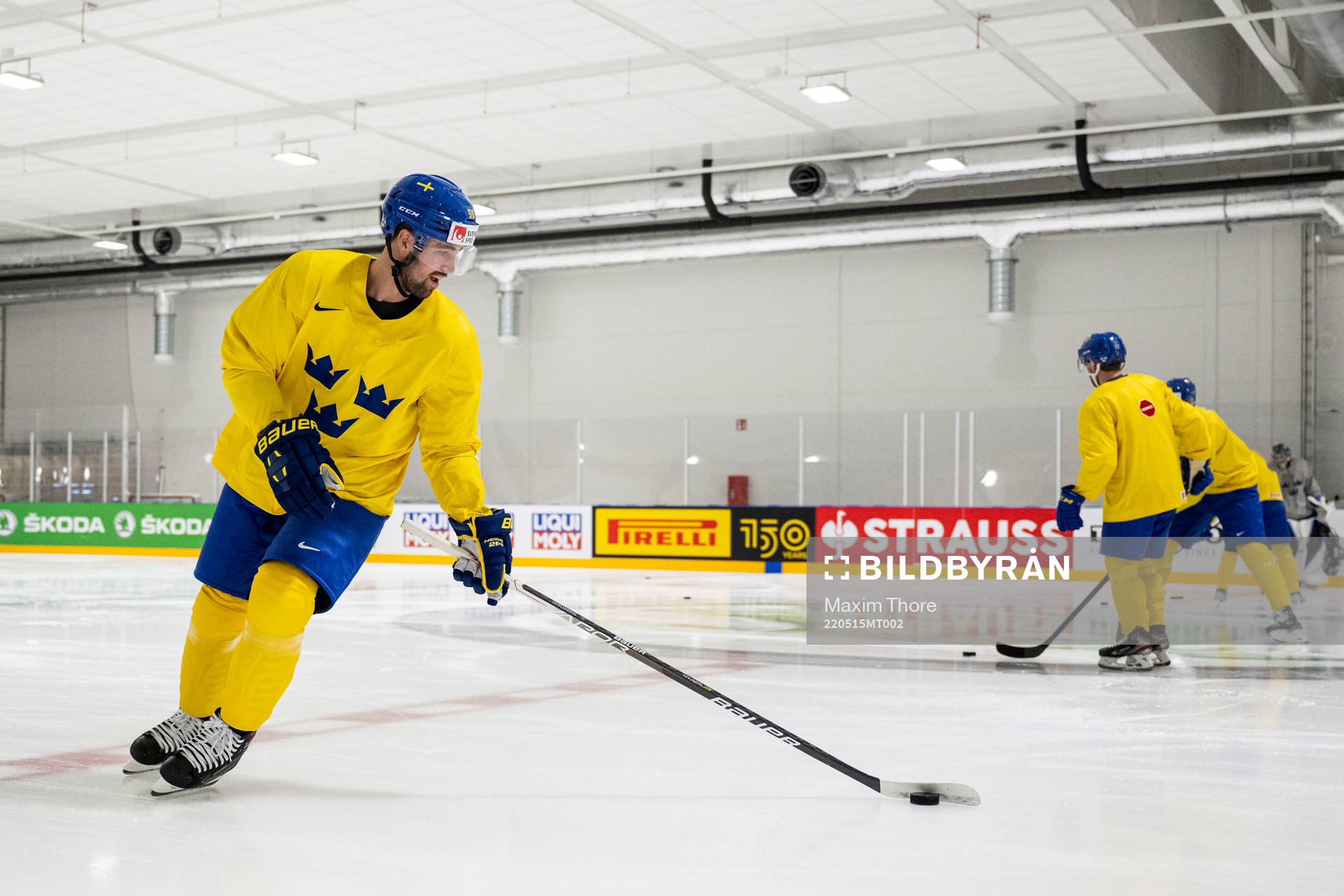 Erik Gustafsson of Sweden at a practice session