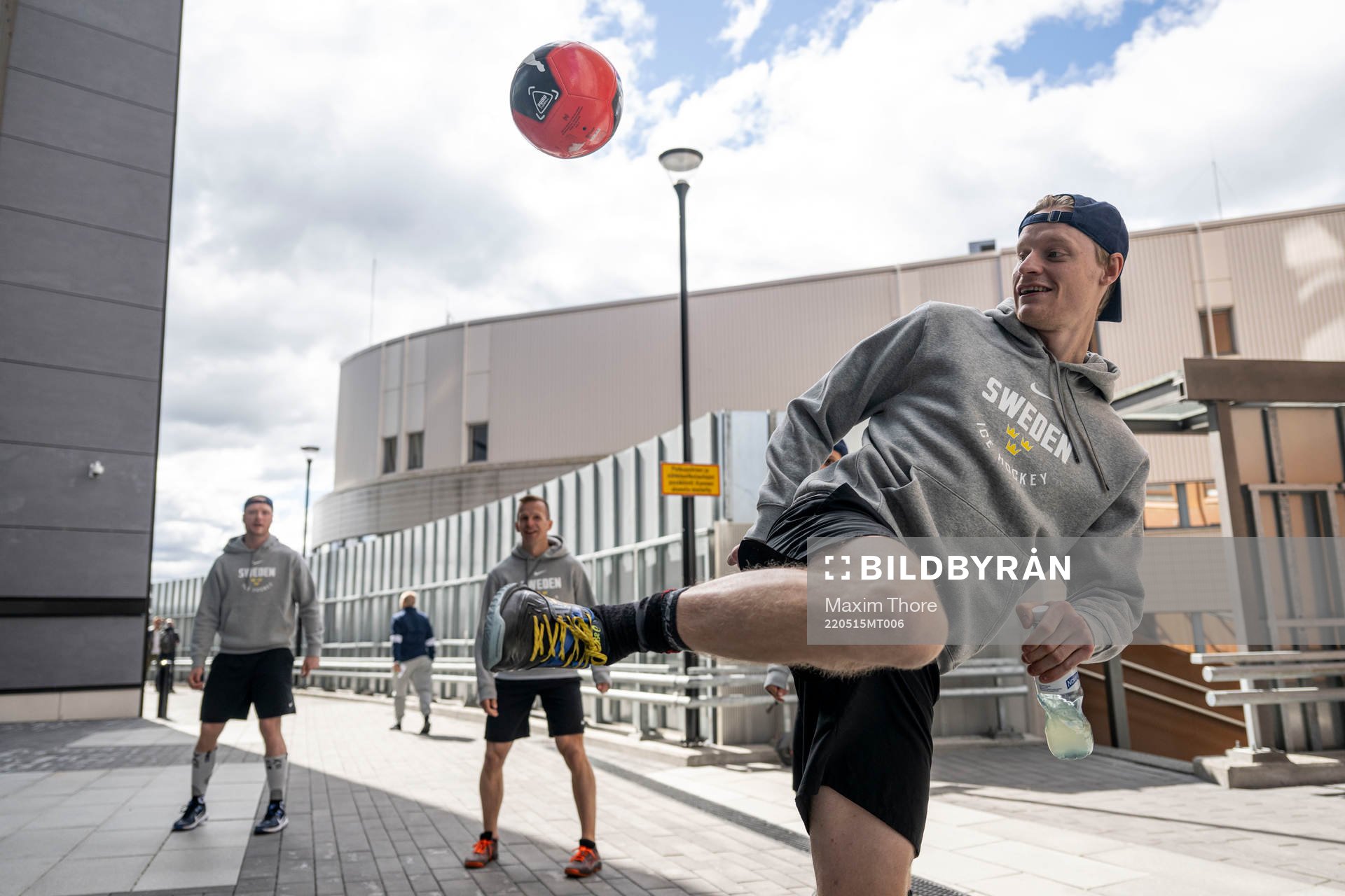 Anton Bengtsson of Sweden at a practice session